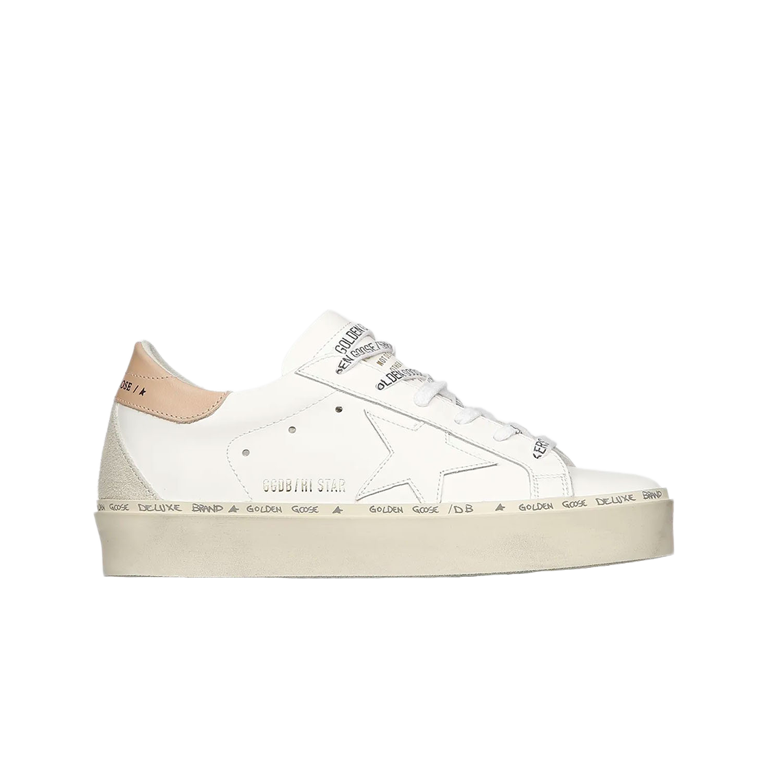 (W) 골드구스 하이스타 화이트 아이스 터틀도브탭 스니커즈((W) Golden Goose Hi Star White Ice Turtledove Heel Tab Sneakers) - 1