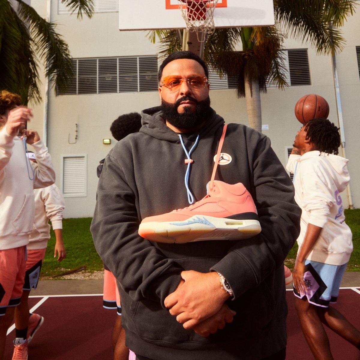 Jordan x DJ Khaled Hoodie Off Noir - Asia 착용 스타일 - 4