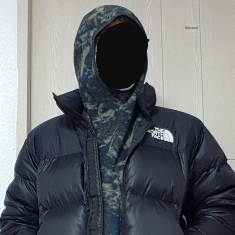 Nike ACG Therma-Fit Wolf Tree Fleece Allover Print Pullover Hoodie Thunder Blue Smoke Grey - US/EU 착용 스타일