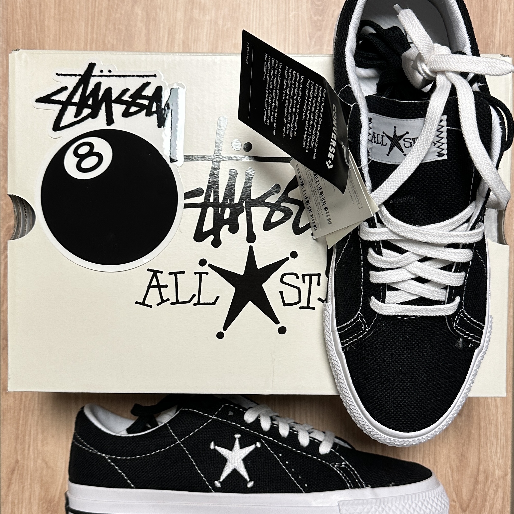 Converse x Stussy One Star Ox Black 착용 스타일