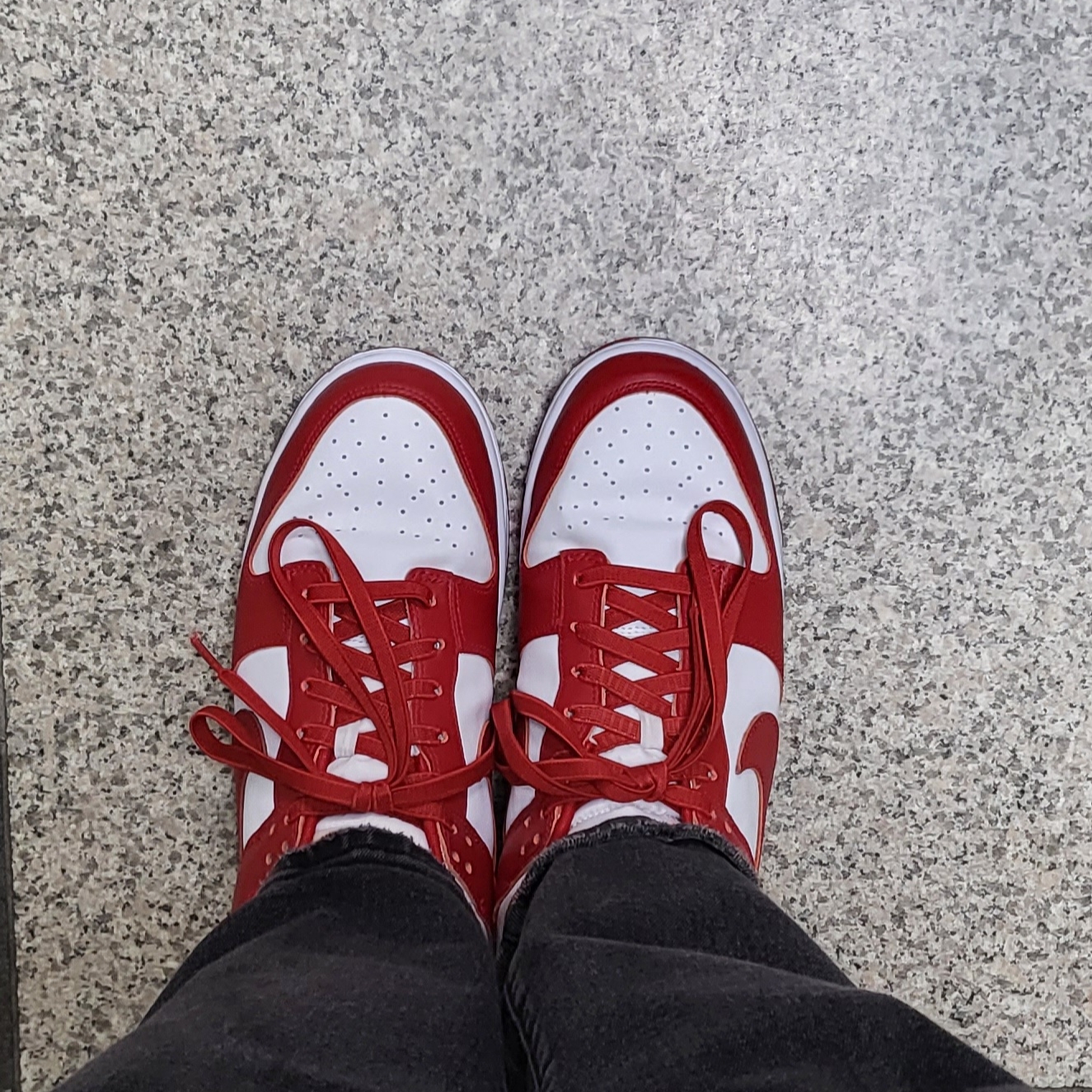 Nike Dunk Low Retro Gym Red 착용 스타일 - 2