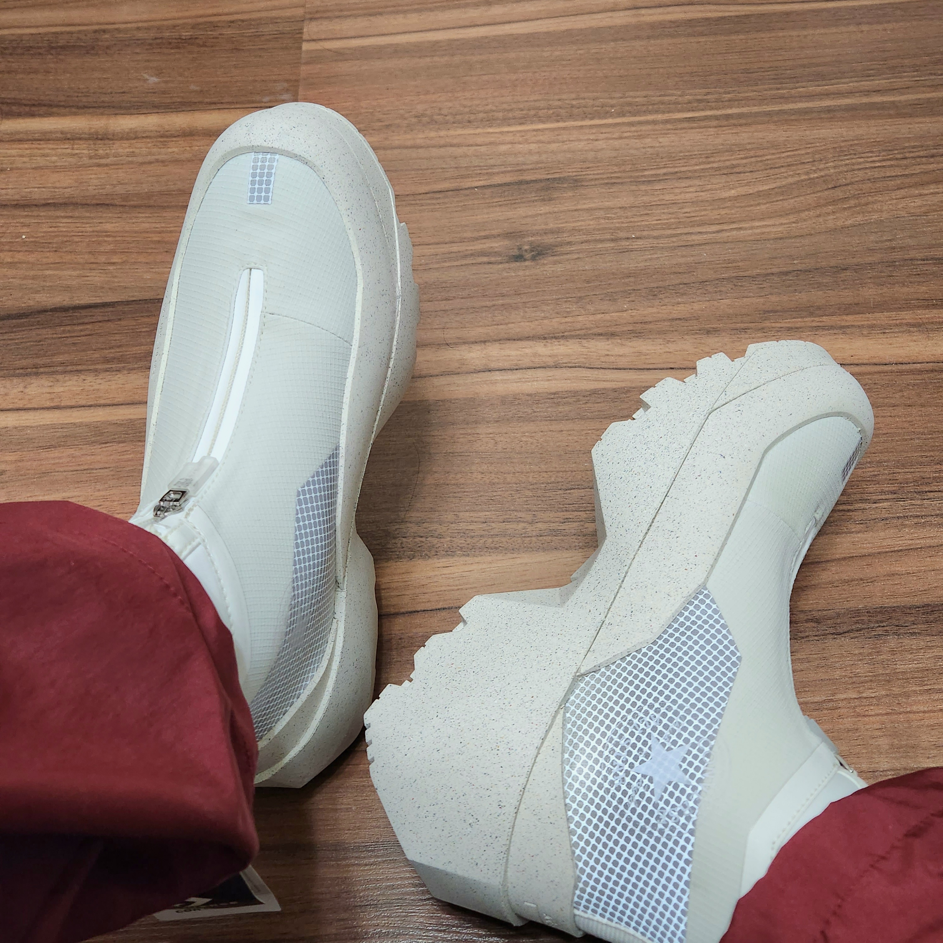 Converse x A-Cold-Wall Geo Forma Boot Lily White 착용 스타일 - 1