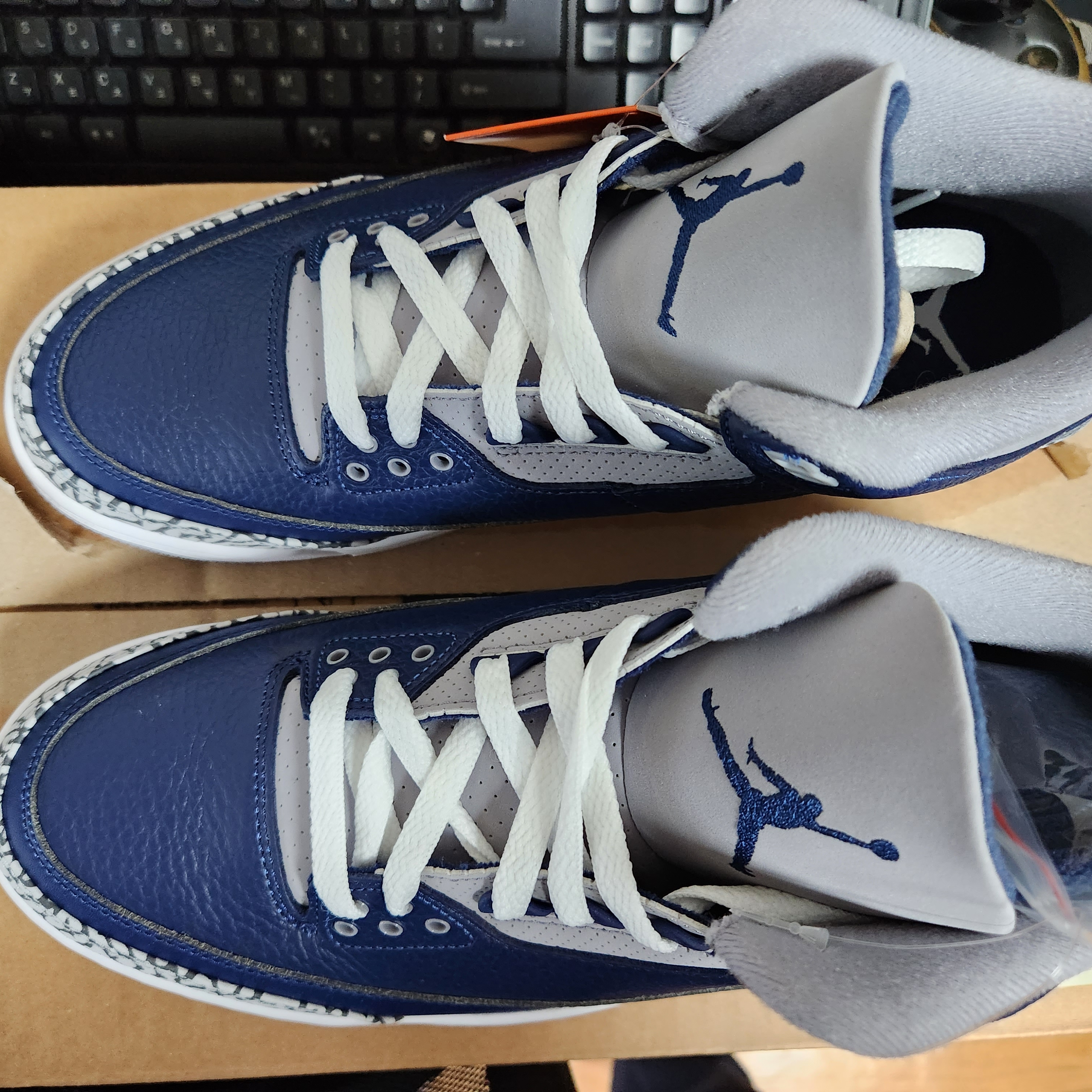 Jordan 3 Retro Midnight Navy 착용 스타일 - 3