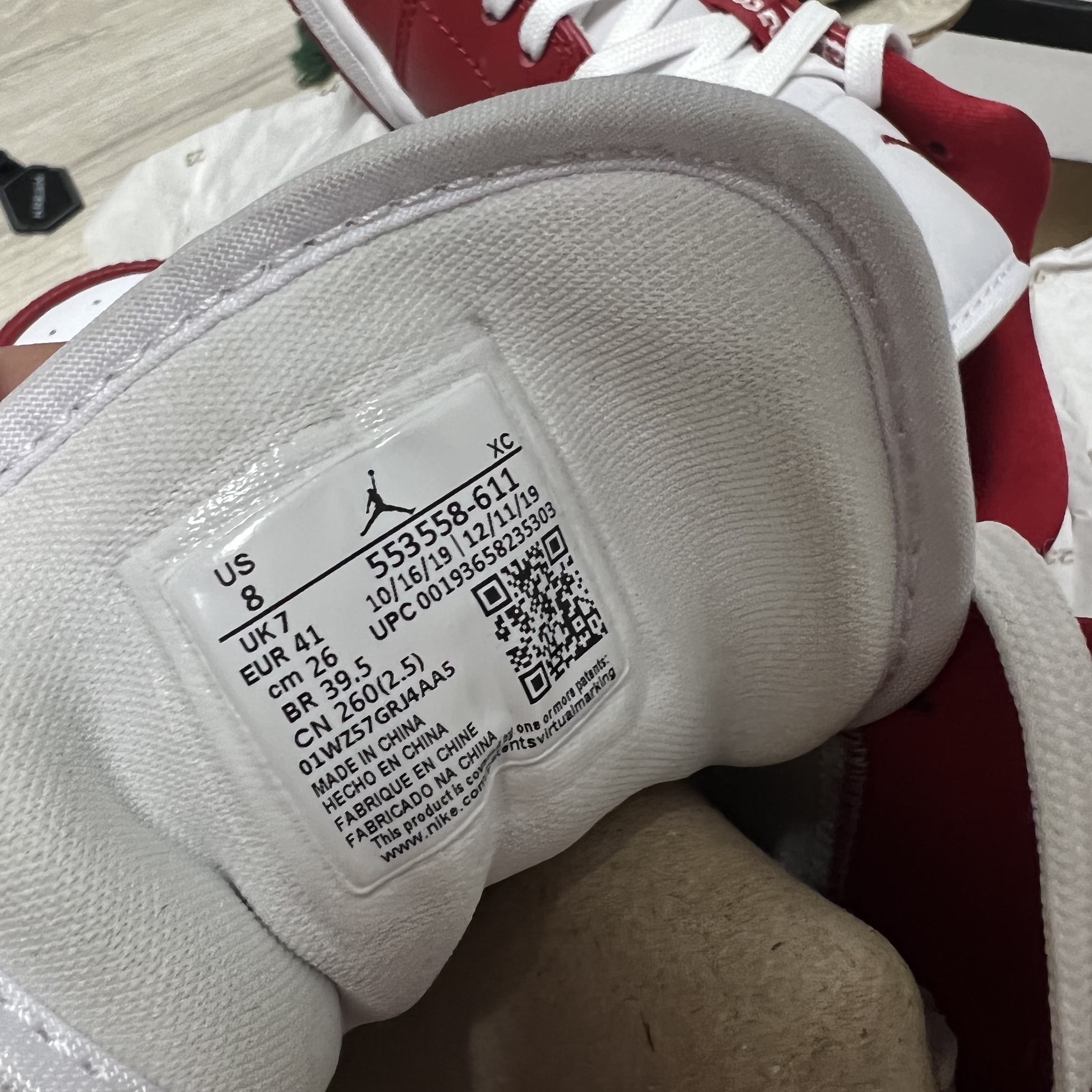 Jordan 1 Low Gym Red White 착용 스타일 - 4