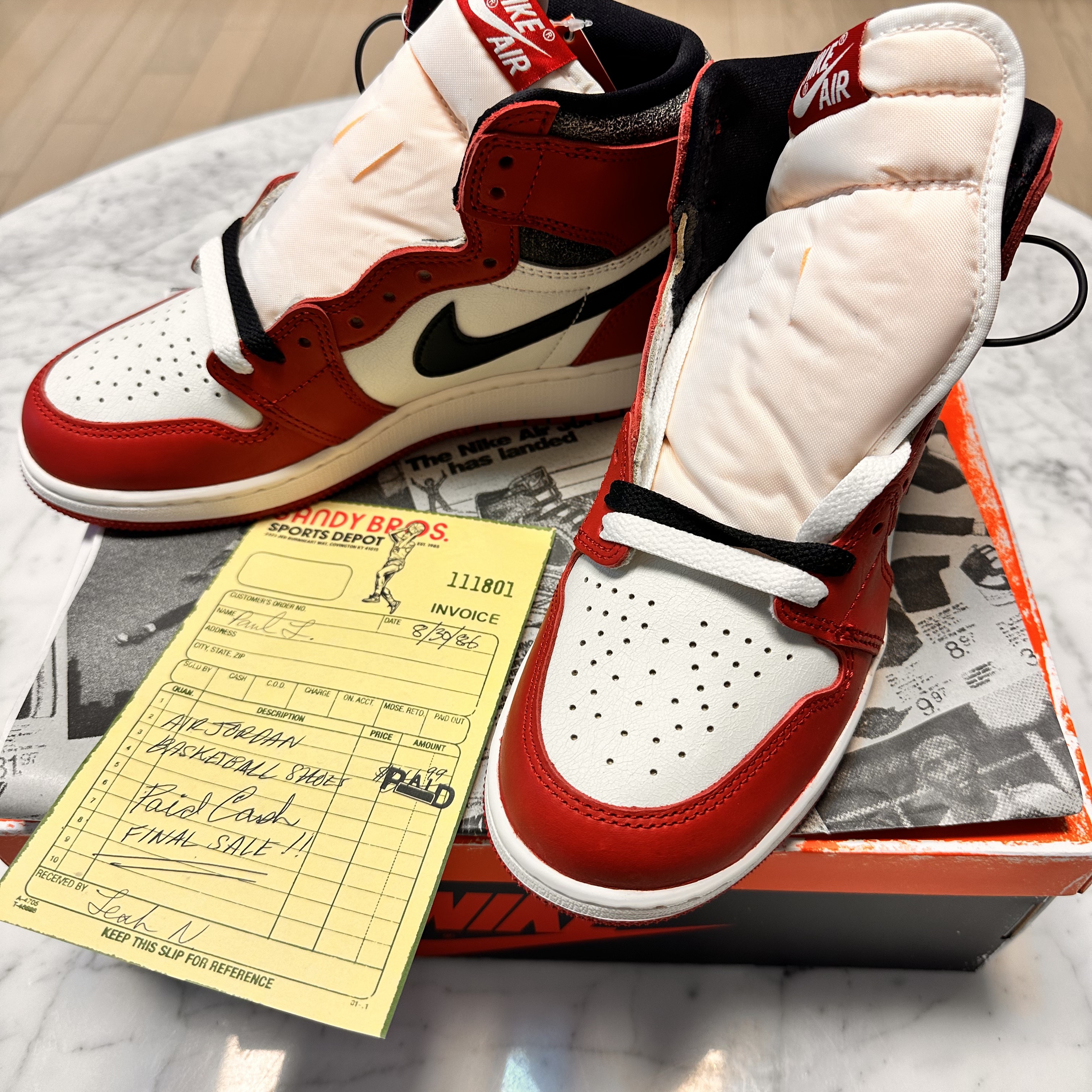 (GS) Jordan 1 Retro High OG Chicago 2022 착용 스타일 - 5