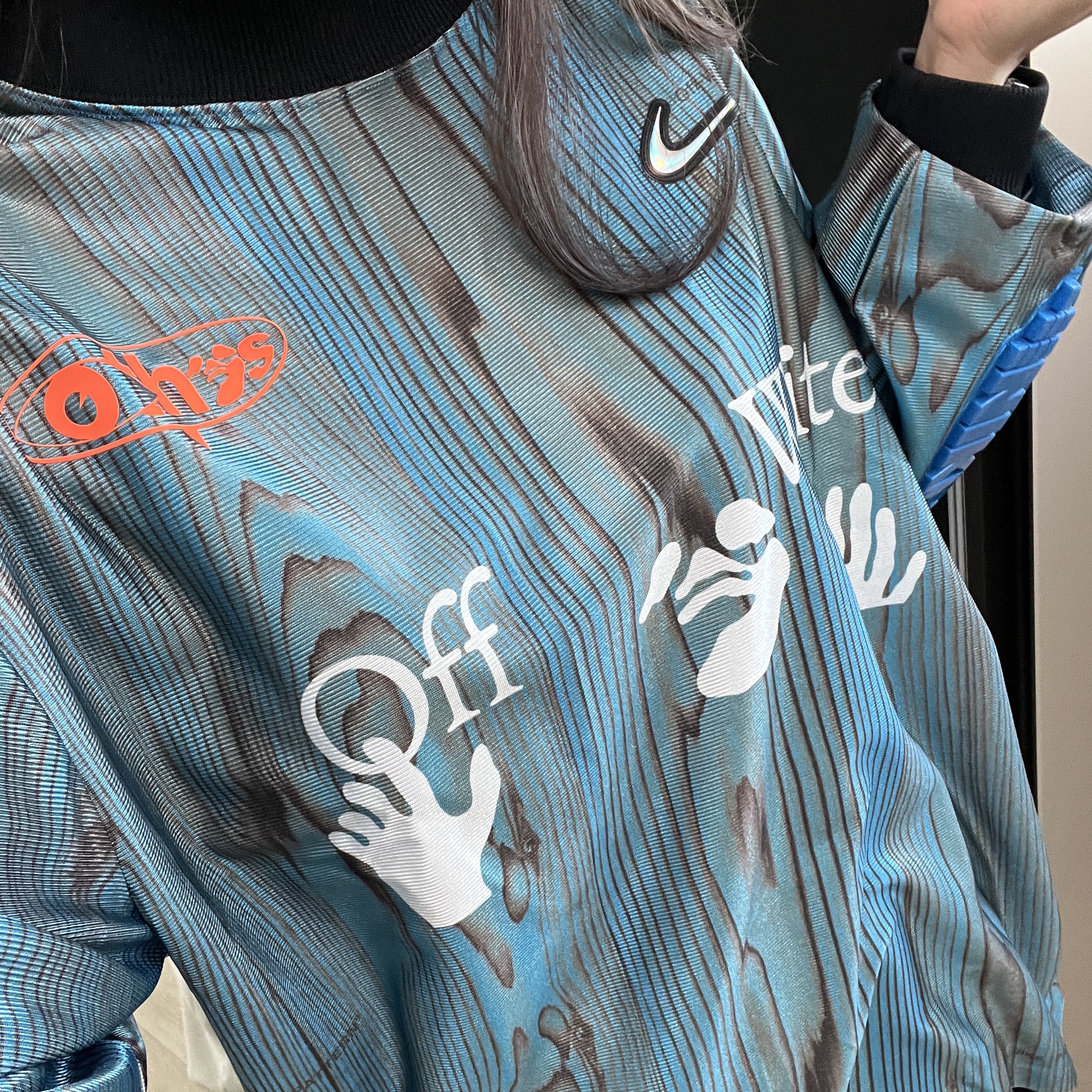 Nike x Off-White NRG Jersey Imperial Blue - Asia 착용 스타일 - 2