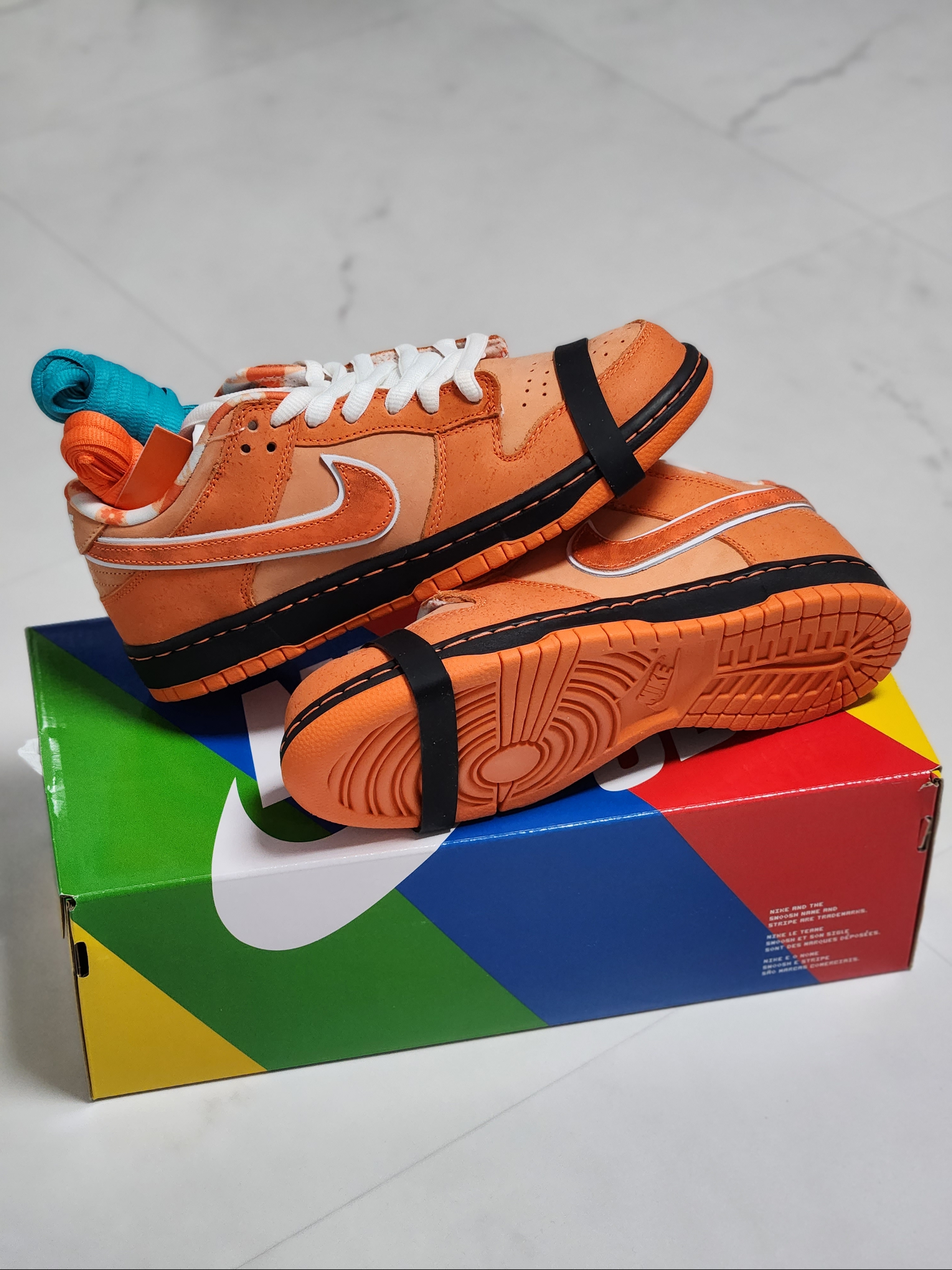Nike x Concepts SB Dunk Low Orange Lobster (Regular Box) 착용 스타일 - 2