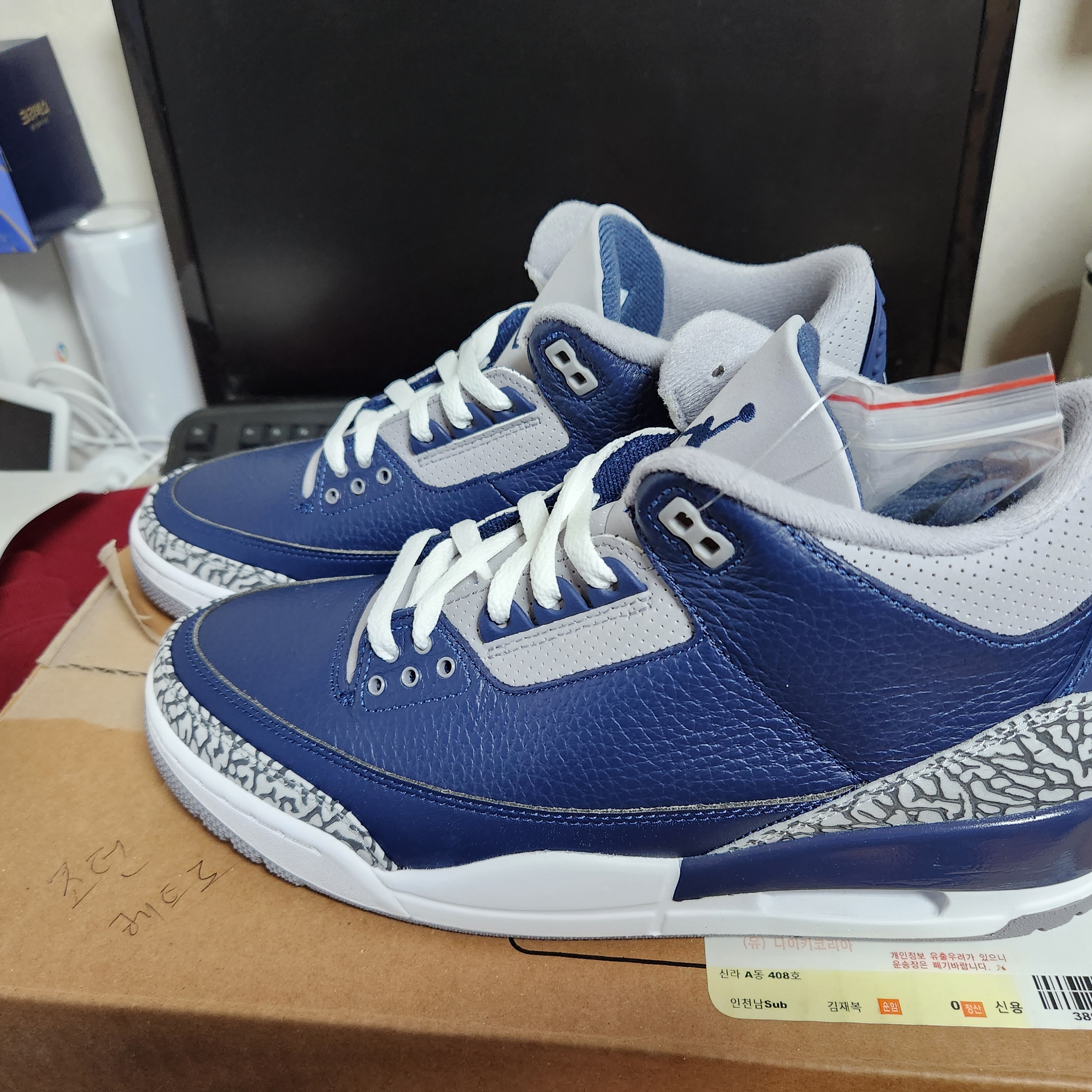 Jordan 3 Retro Midnight Navy 착용 스타일 - 2