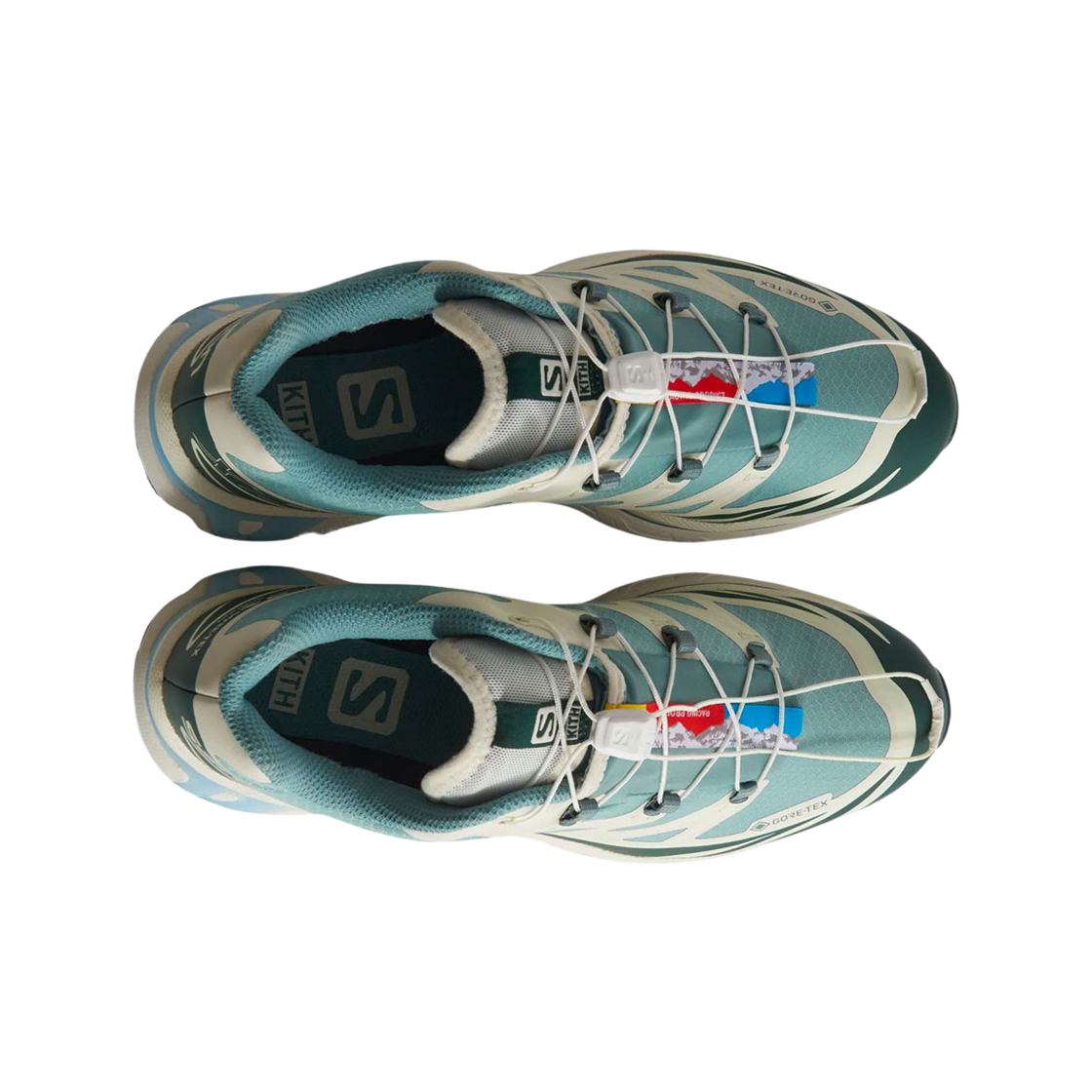 살로몬 x 키스 XT-6 고어텍스 트레일 폰데로사 파인 바닐라 아이스(Salomon x Kith XT-6 Gore-Tex Trellis Ponderosa Pine Vanilla Ice) - 2