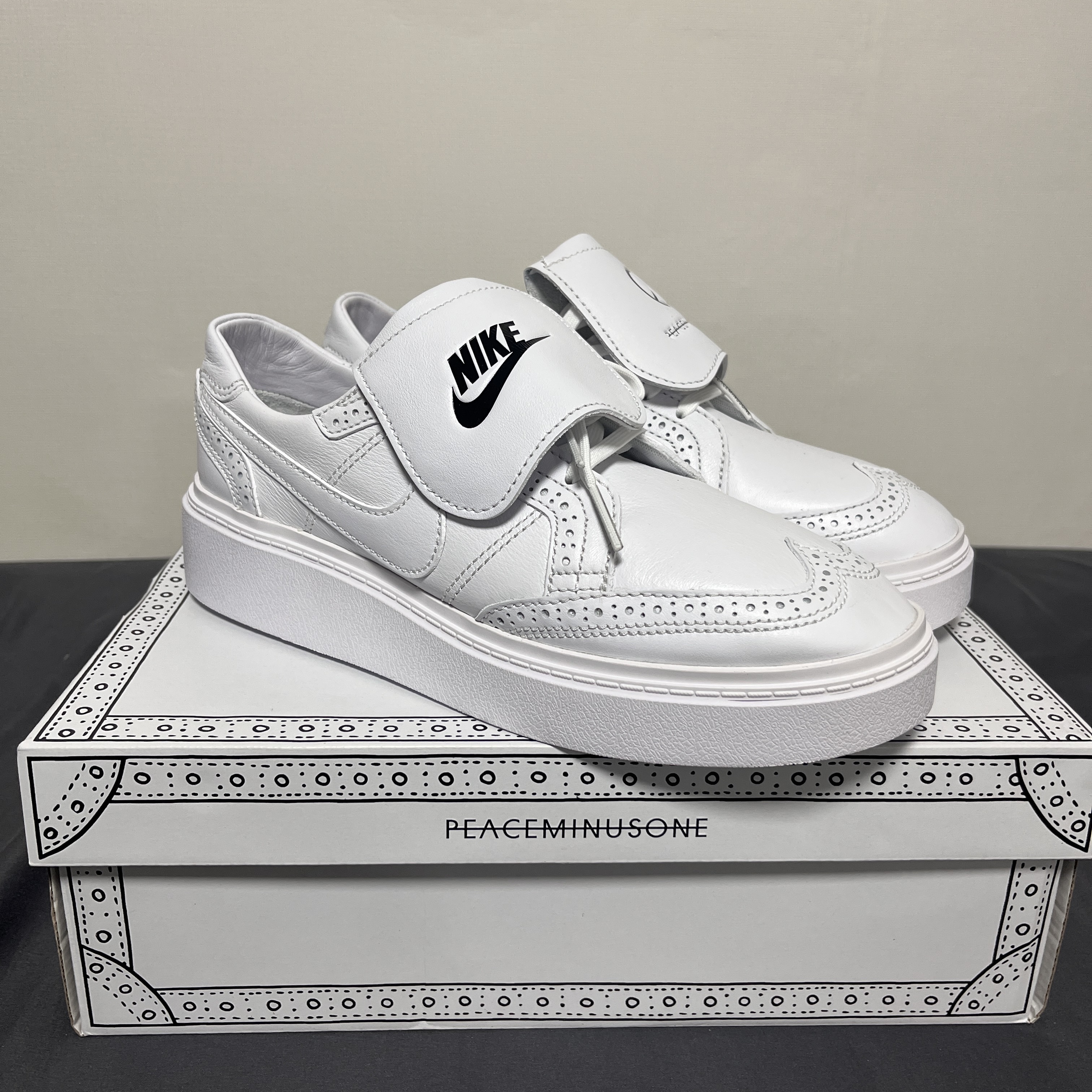Nike x Peaceminusone Kwondo1 White 착용 스타일 - 1