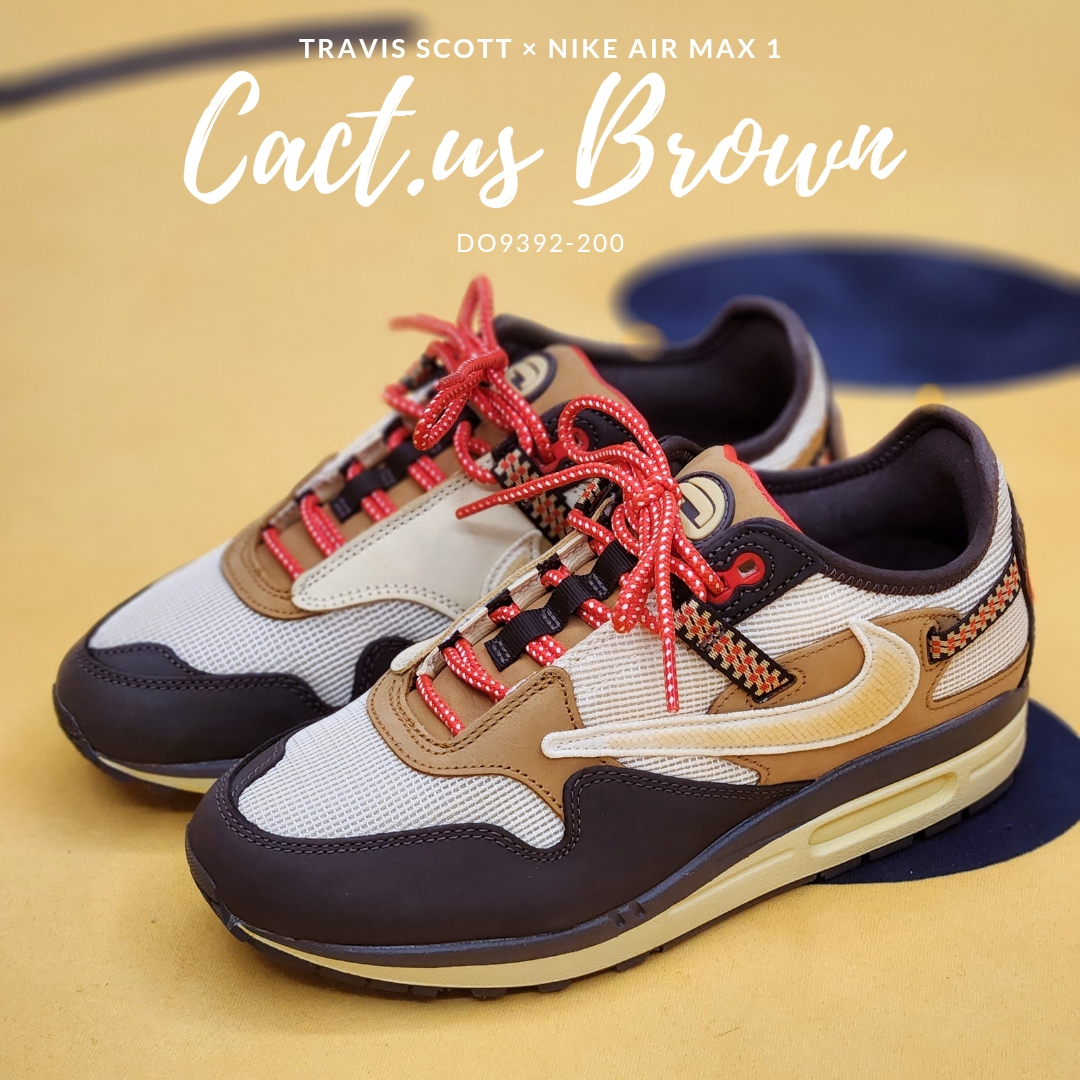 Nike x Travis Scott Air Max 1 Cact.us Brown 착용 스타일