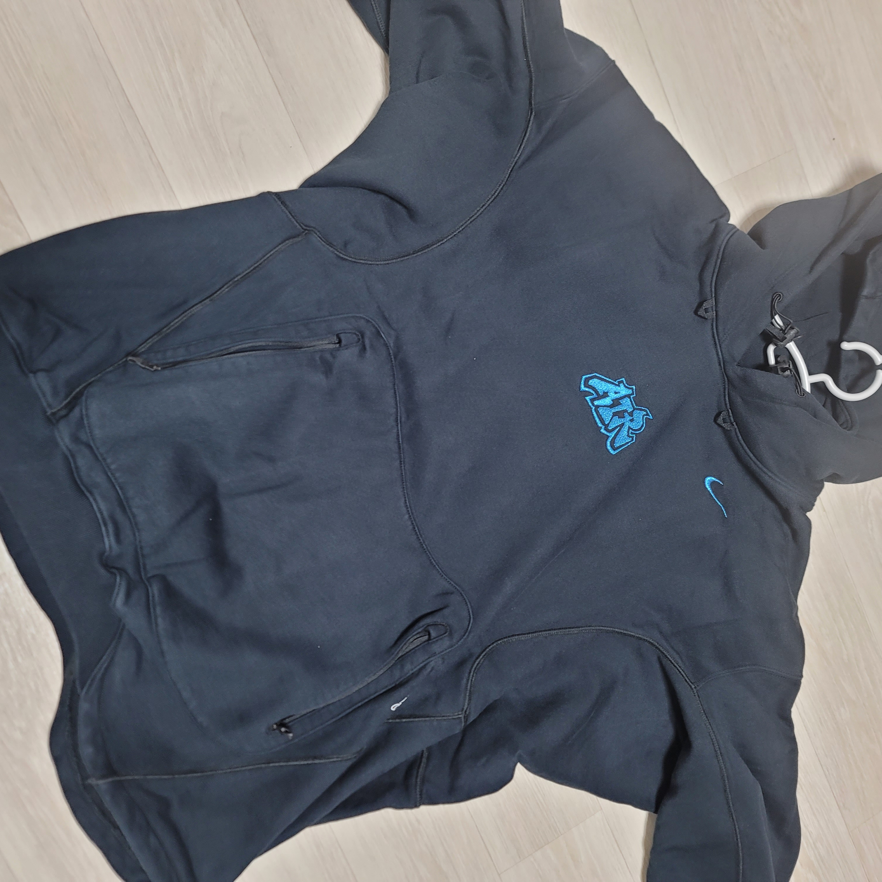 Nike x Off-White NRG Fleece Hoodie Black - Asia 착용 스타일