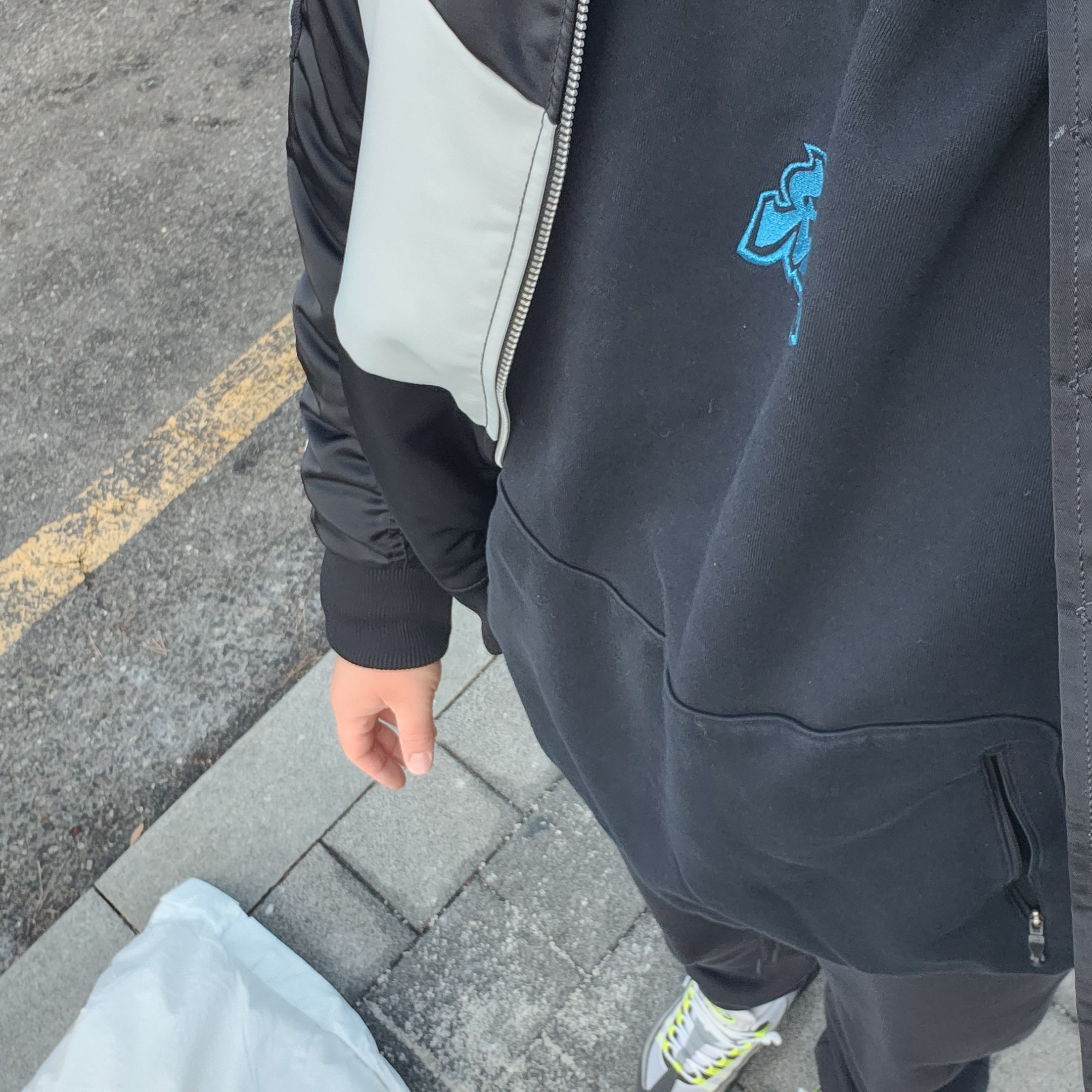Nike x Off-White NRG Fleece Hoodie Black - Asia 착용 스타일