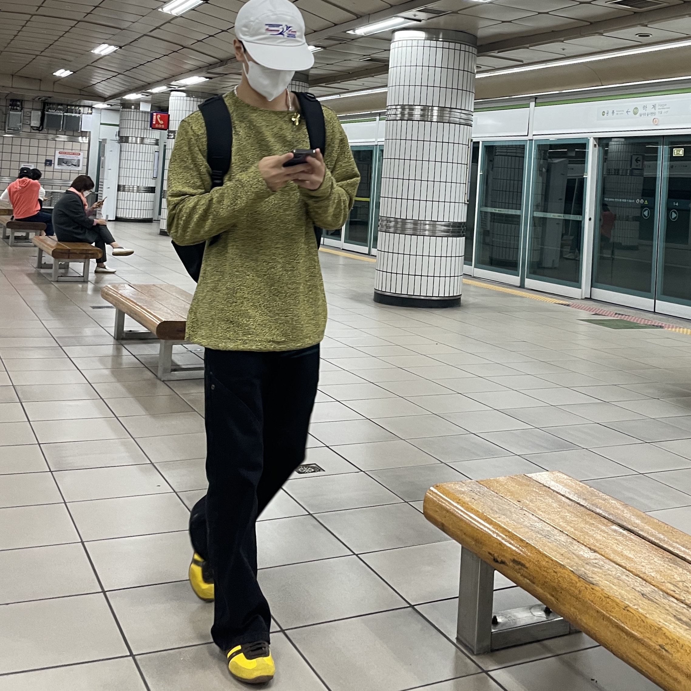 Adidas x Wales Bonner Japan Shoes Hazy Yellow Dark Brown 착용 스타일