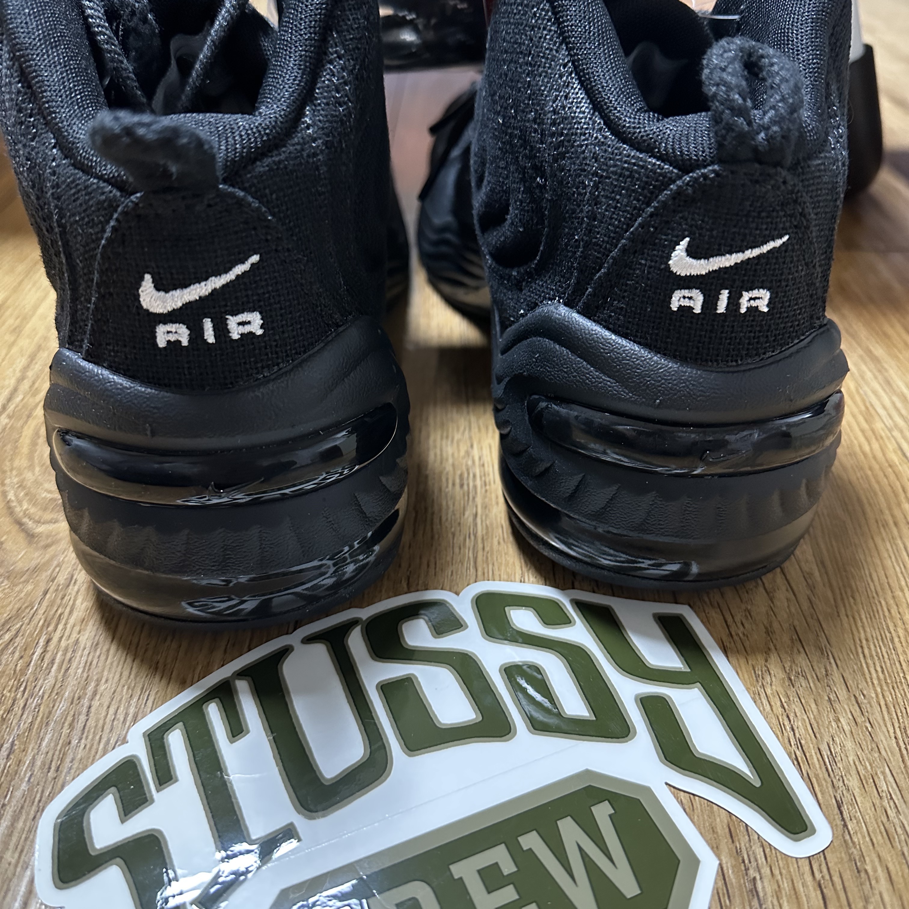 Nike x Stussy Air Penny II Black 착용 스타일 - 3