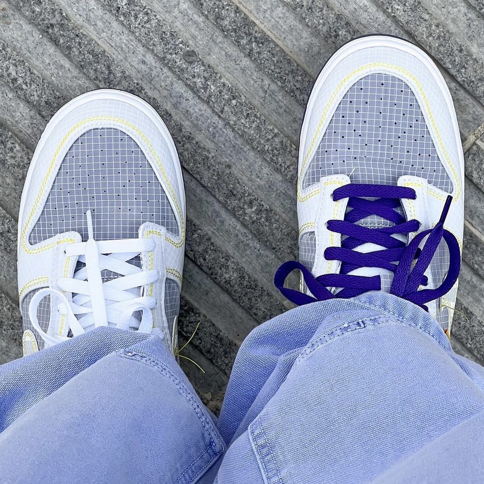 Nike x Union Dunk Low Passport Pack Court Purple White 착용 스타일