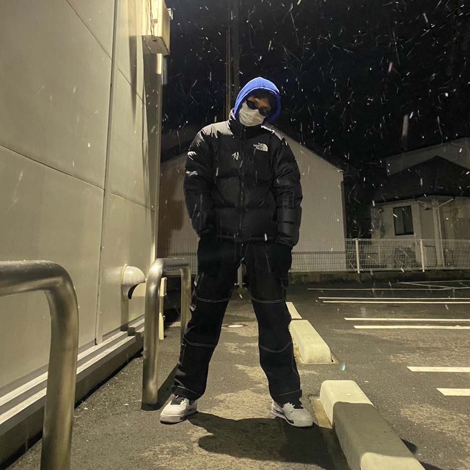 Nike x Peaceminusone Air Force 1 Low Para-Noise 2.0, The North Face 1996 Eco Nuptse Jacket Black 착용 스타일 - 1