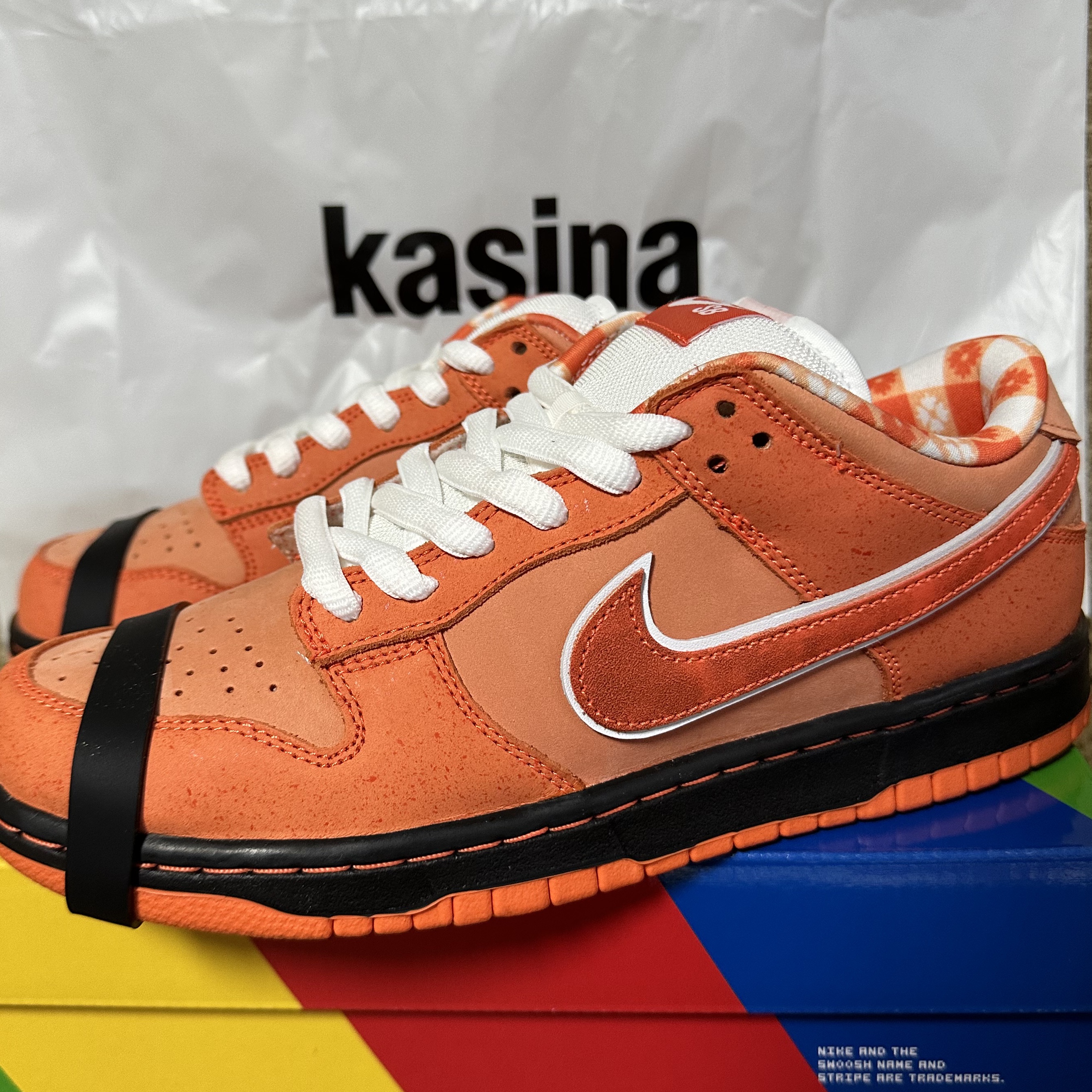 Nike x Concepts SB Dunk Low Orange Lobster (Regular Box) 착용 스타일 - 4