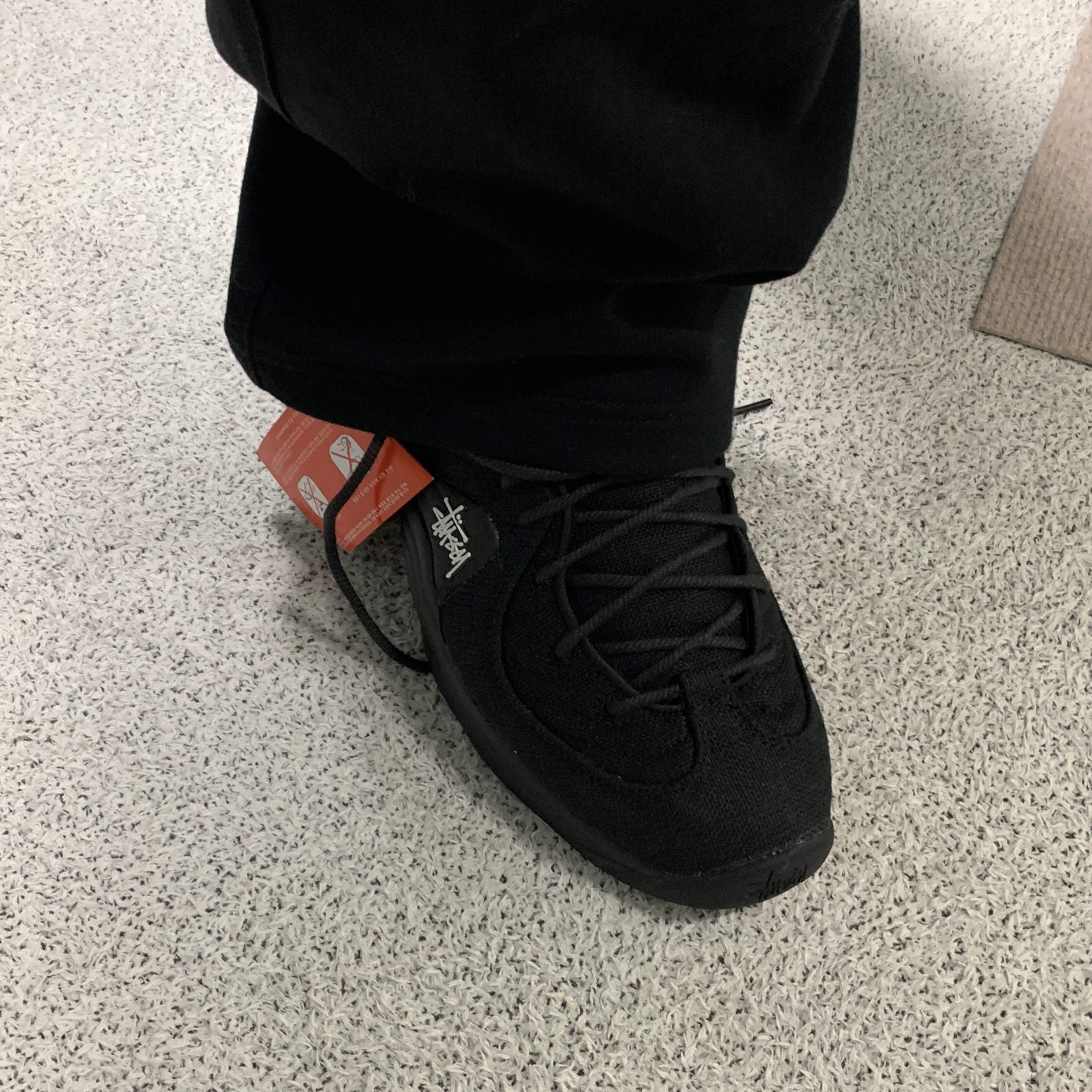 Nike x Stussy Air Penny II Black 착용 스타일 - 1