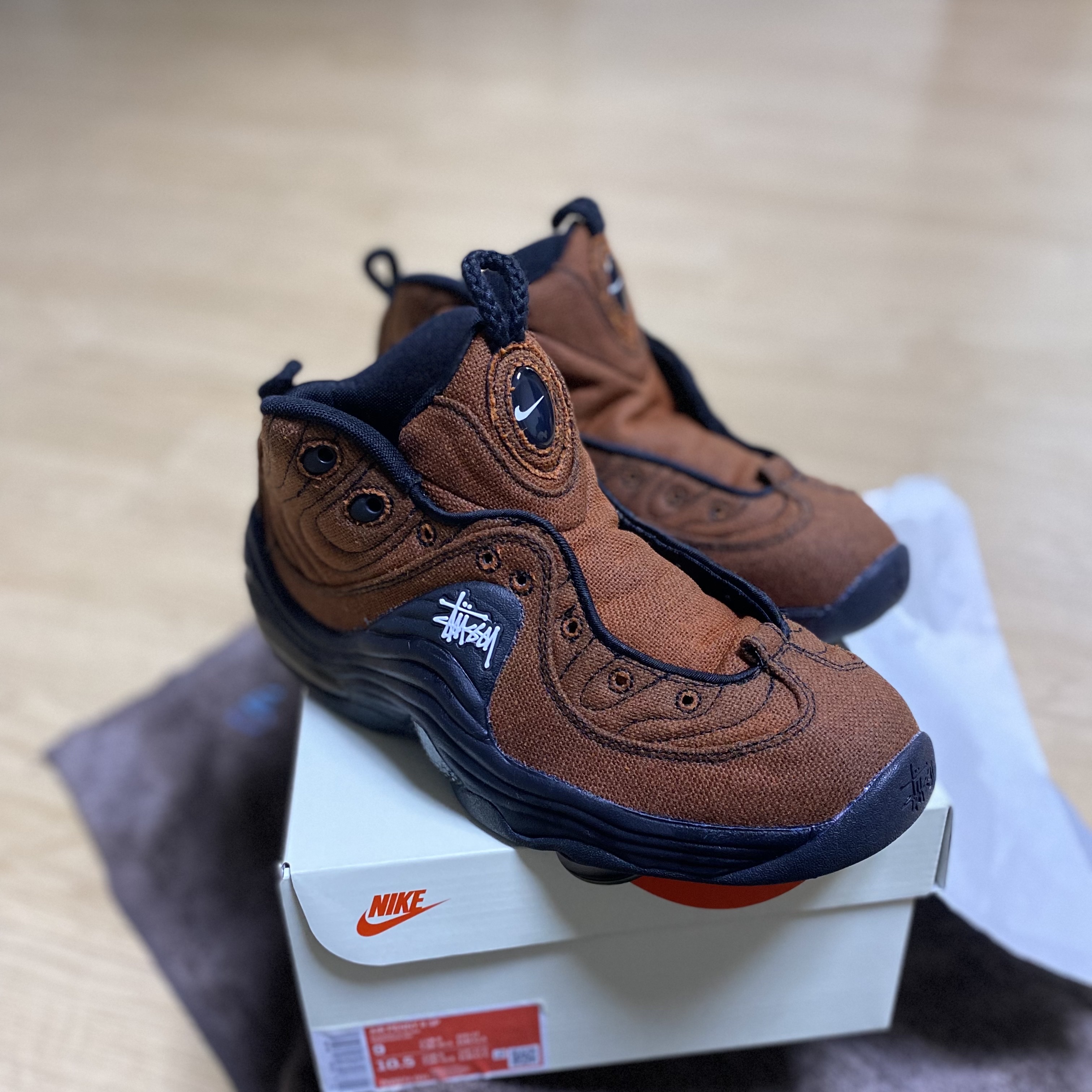 Nike x Stussy Air Penny II Black 착용 스타일