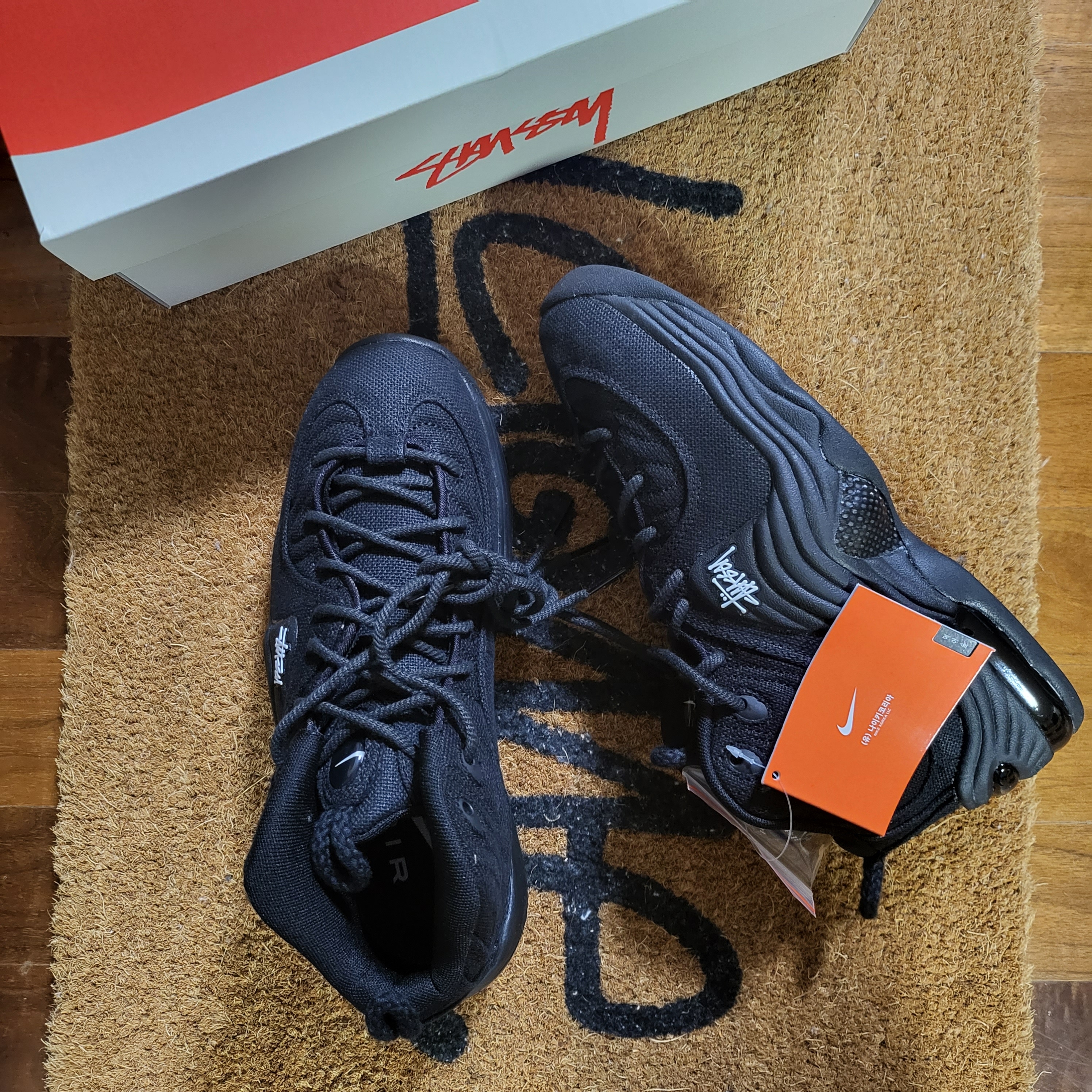 Nike x Stussy Air Penny II Black 착용 스타일
