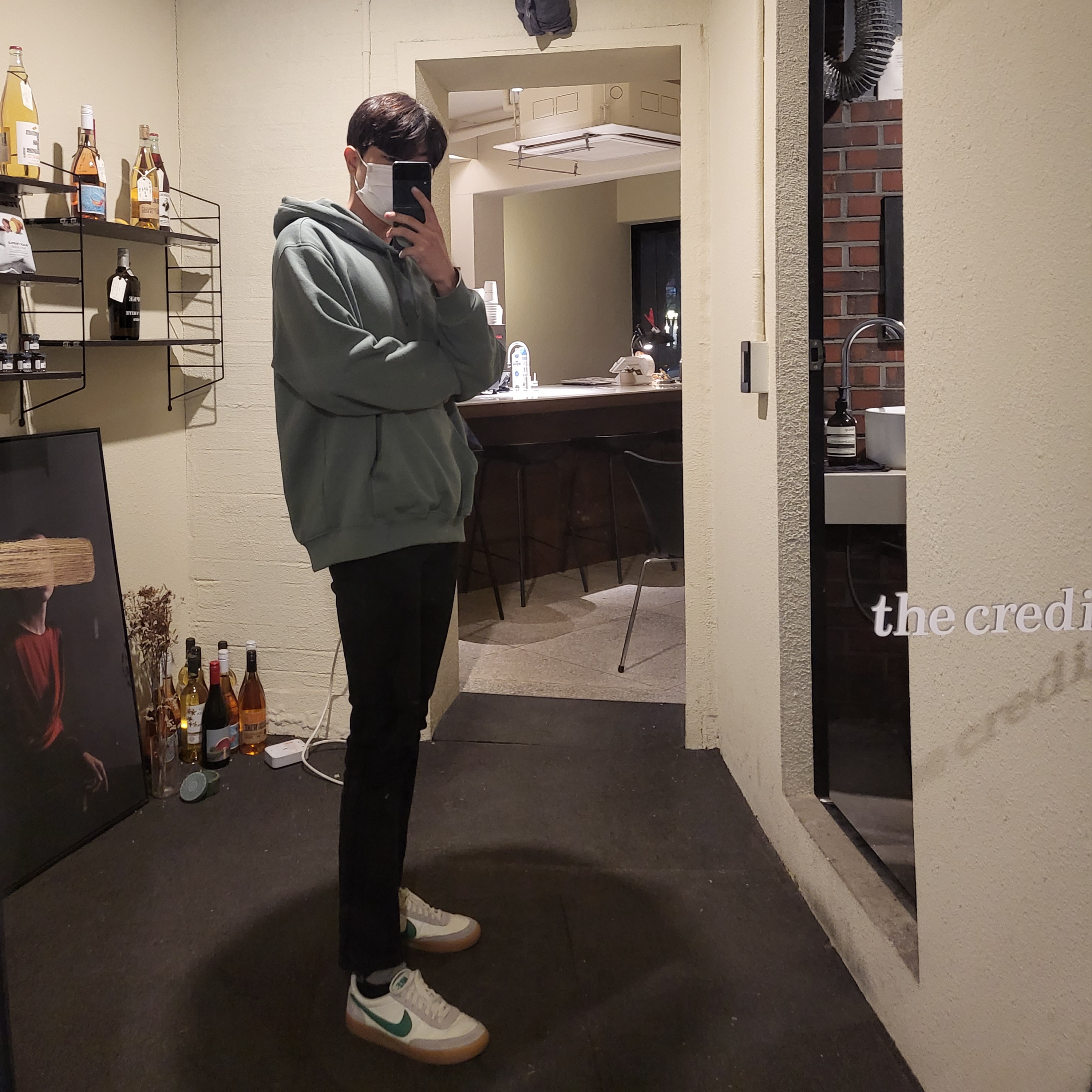Nike x J.Crew Killshot 2 Lucid Green 착용 스타일