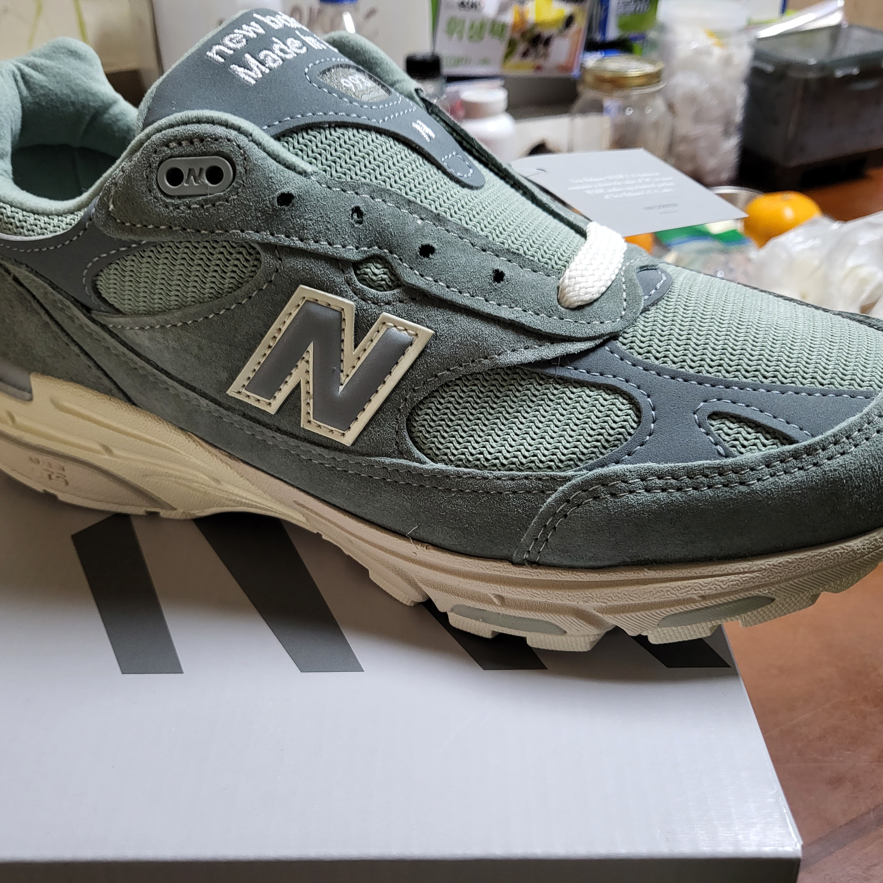 New Balance x Kith 993 Made in USA Slate Grey 착용 스타일