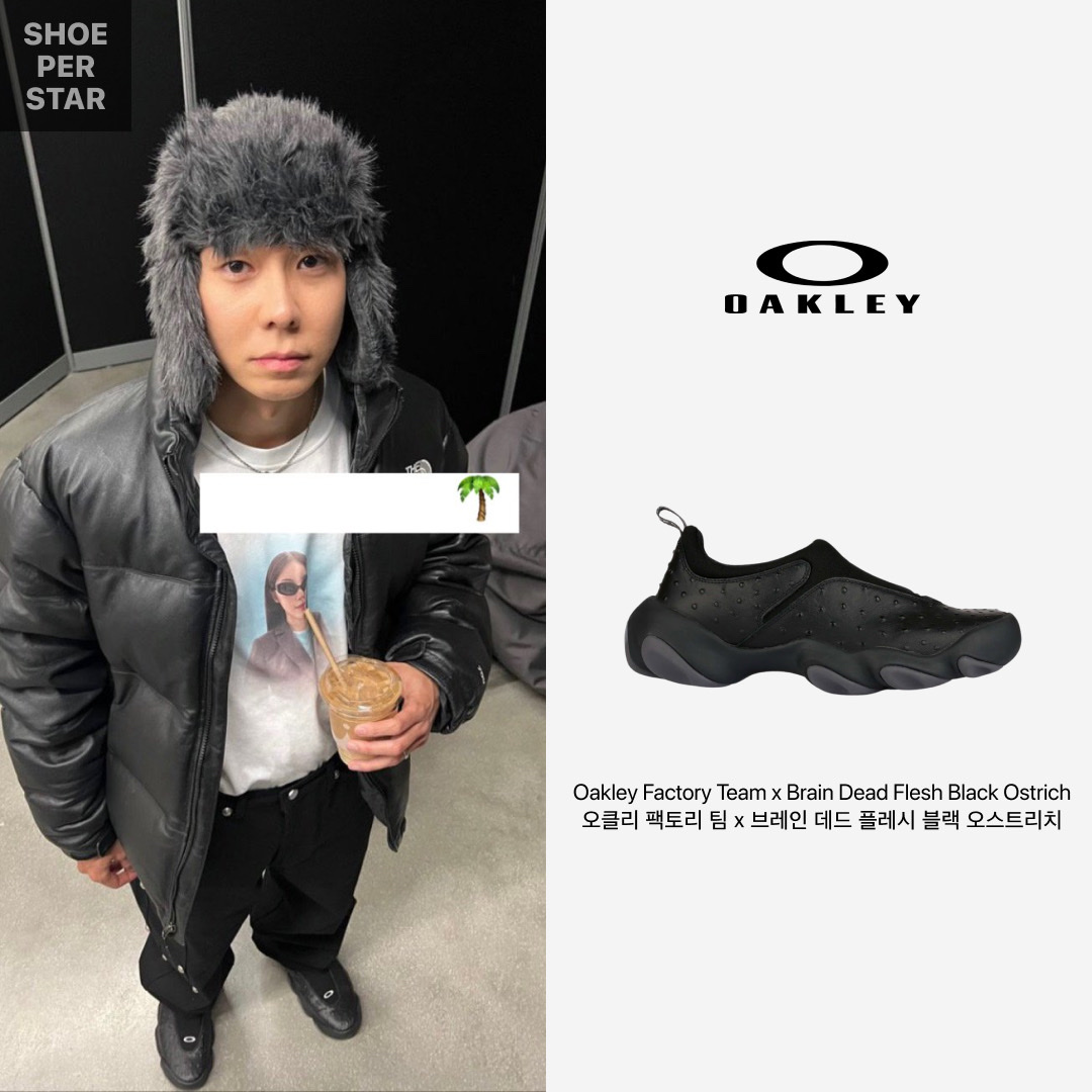 Oakley Factory Team x Brain Dead Flesh Black Ostrich 착용 스타일 - 1