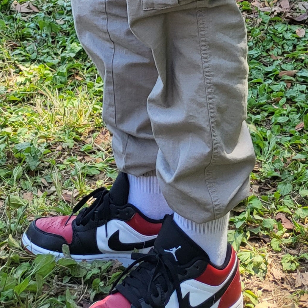 Jordan 1 Low Bred Toe 착용 스타일