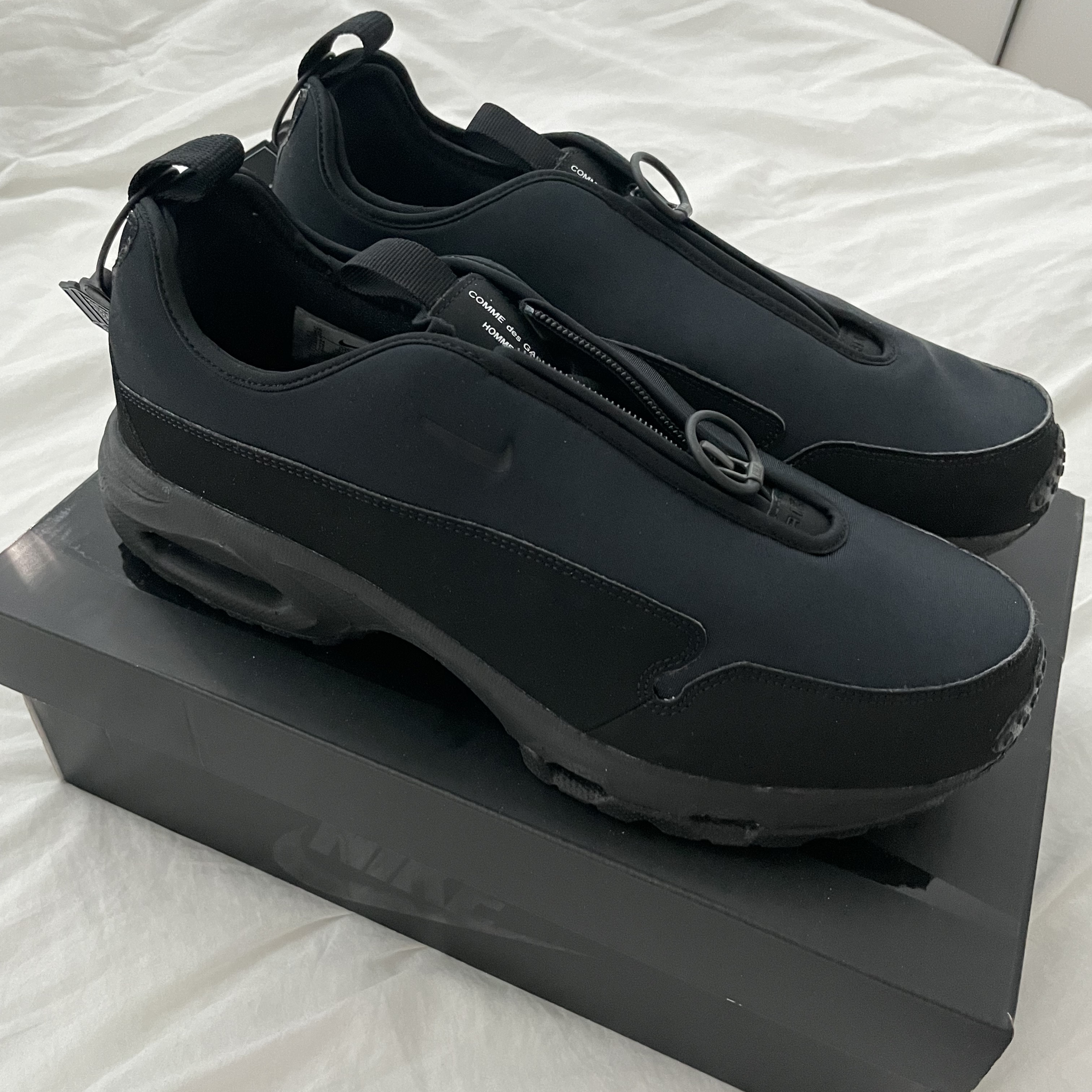 Nike x Comme des Garcons Homme Plus Air Max Sunder SP Black 착용 스타일 - 4
