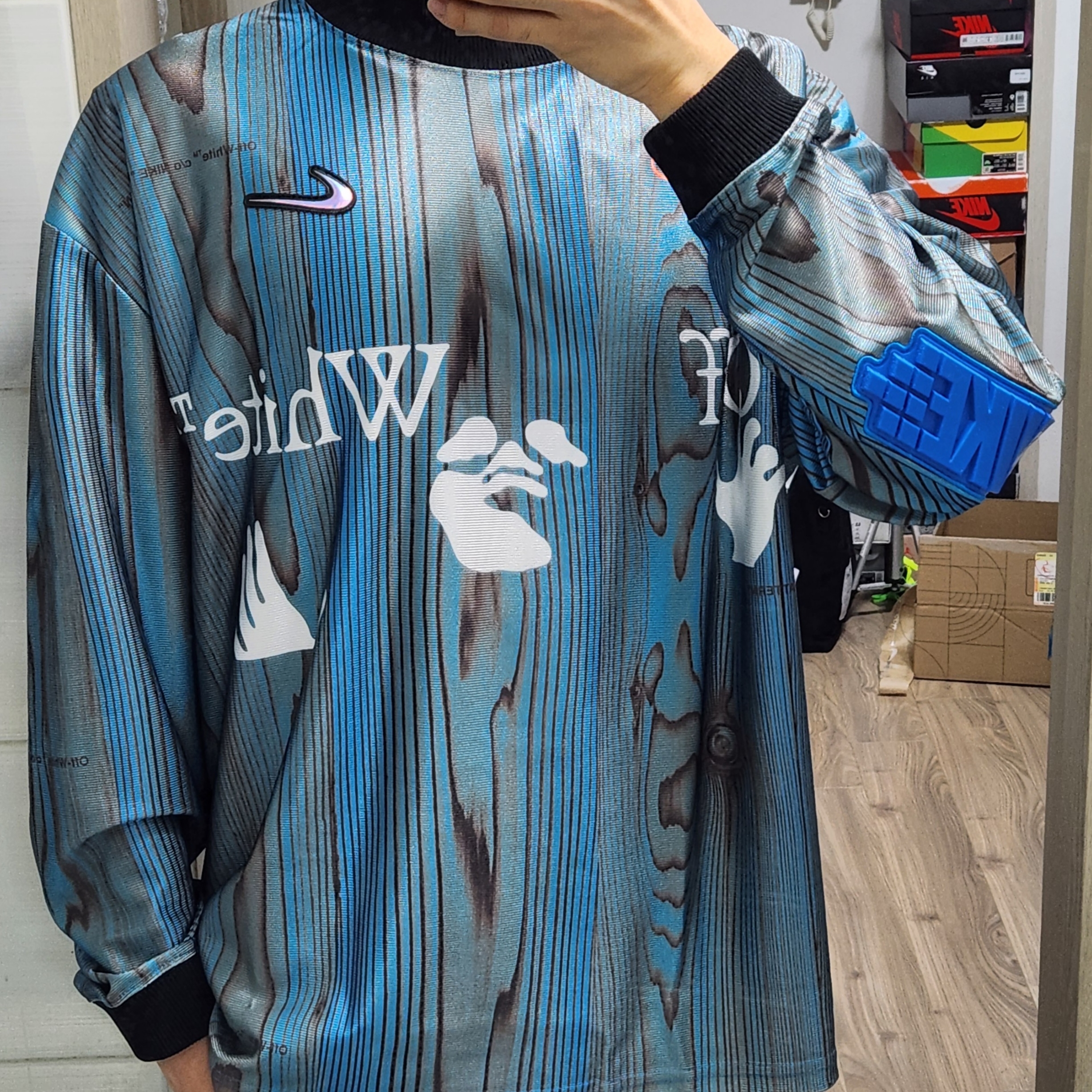 Nike x Off-White NRG Jersey Imperial Blue - Asia 착용 스타일 - 2