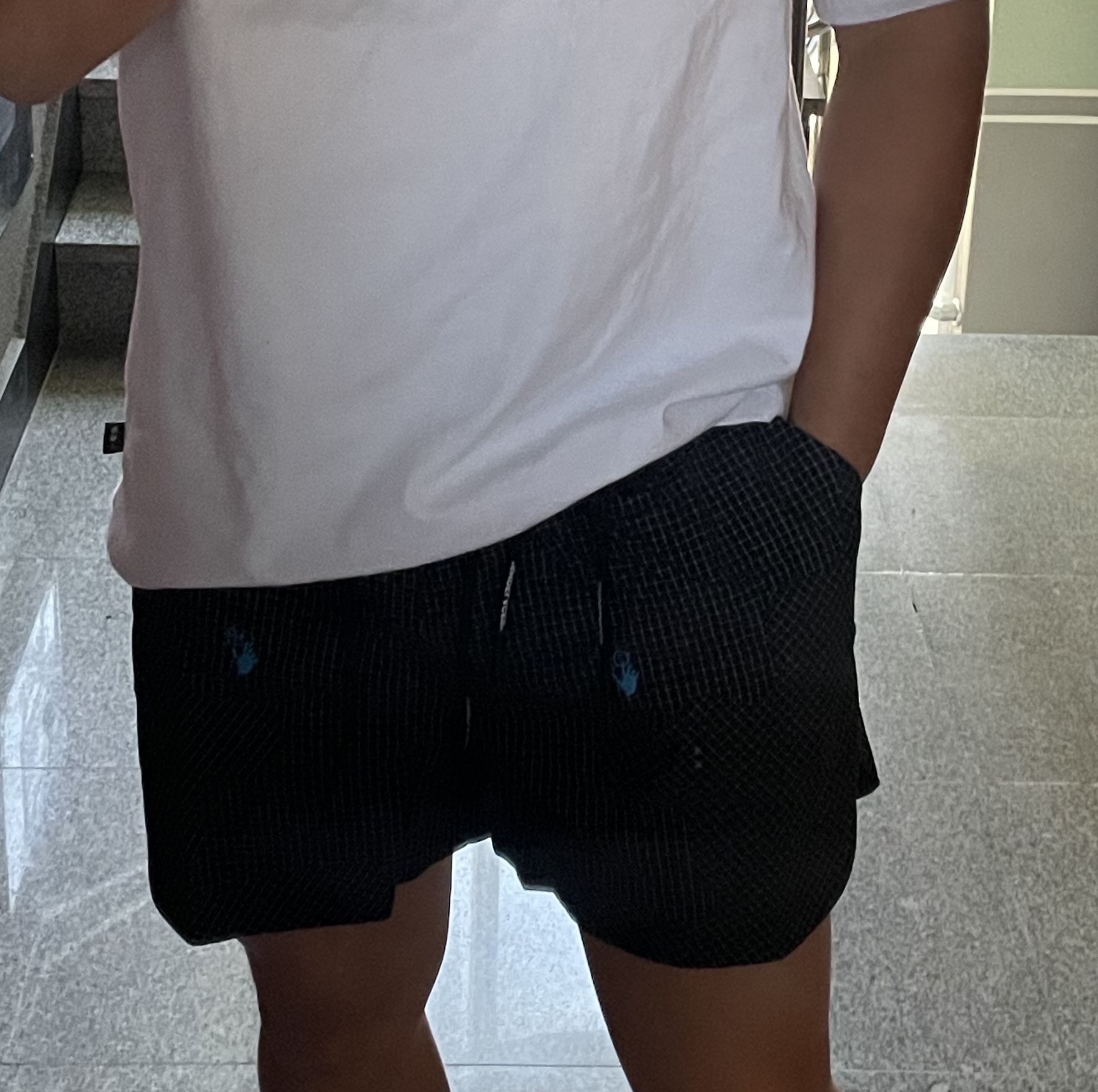Nike x Off-White NRG Woven Shorts Black - Asia 착용 스타일 - 5