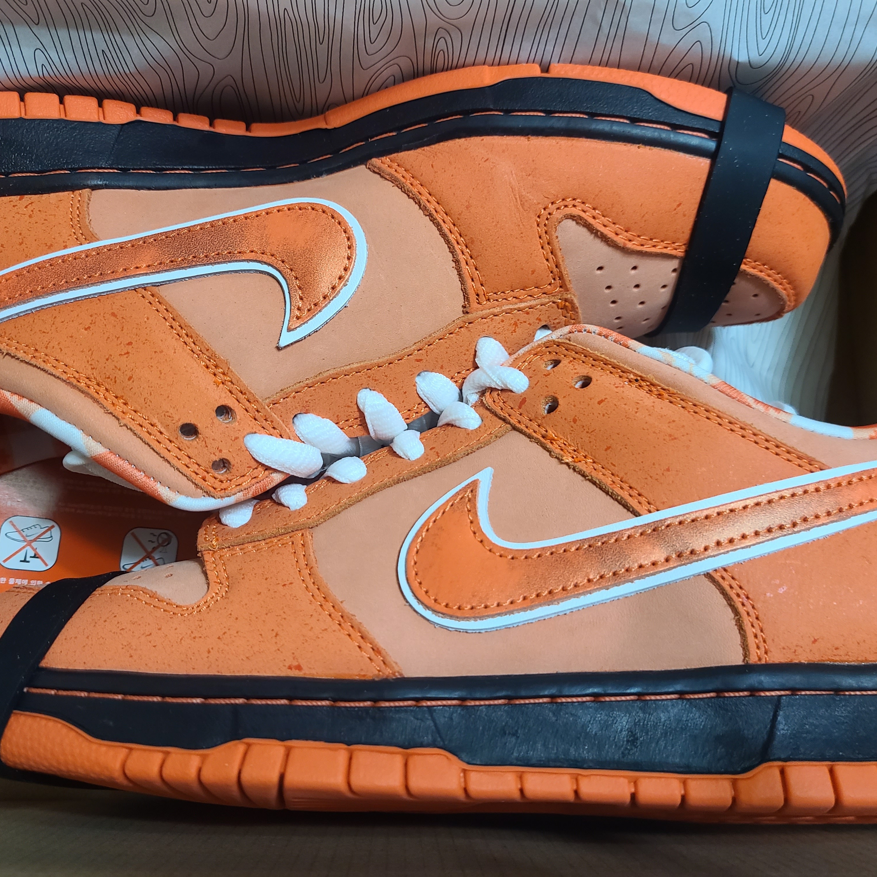 Nike x Concepts SB Dunk Low Orange Lobster (Regular Box) 착용 스타일 - 3