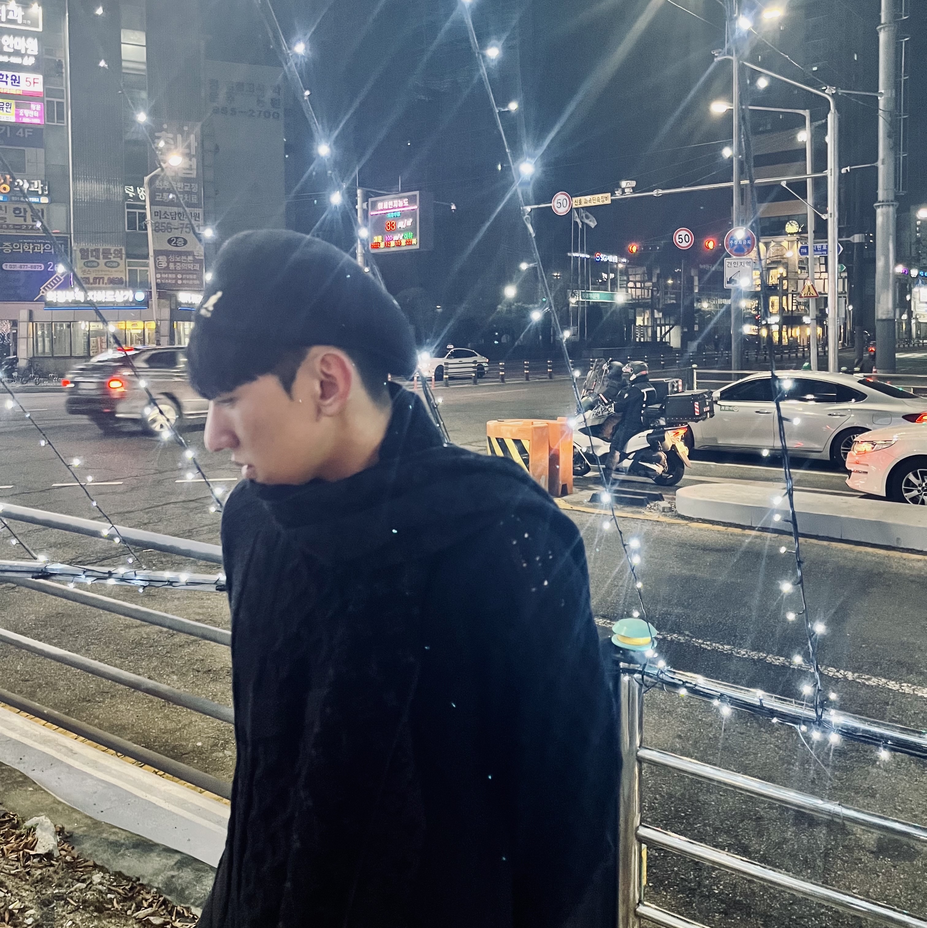 Nike Cable Knit LS Sweater Black - Asia 착용 스타일 - 2