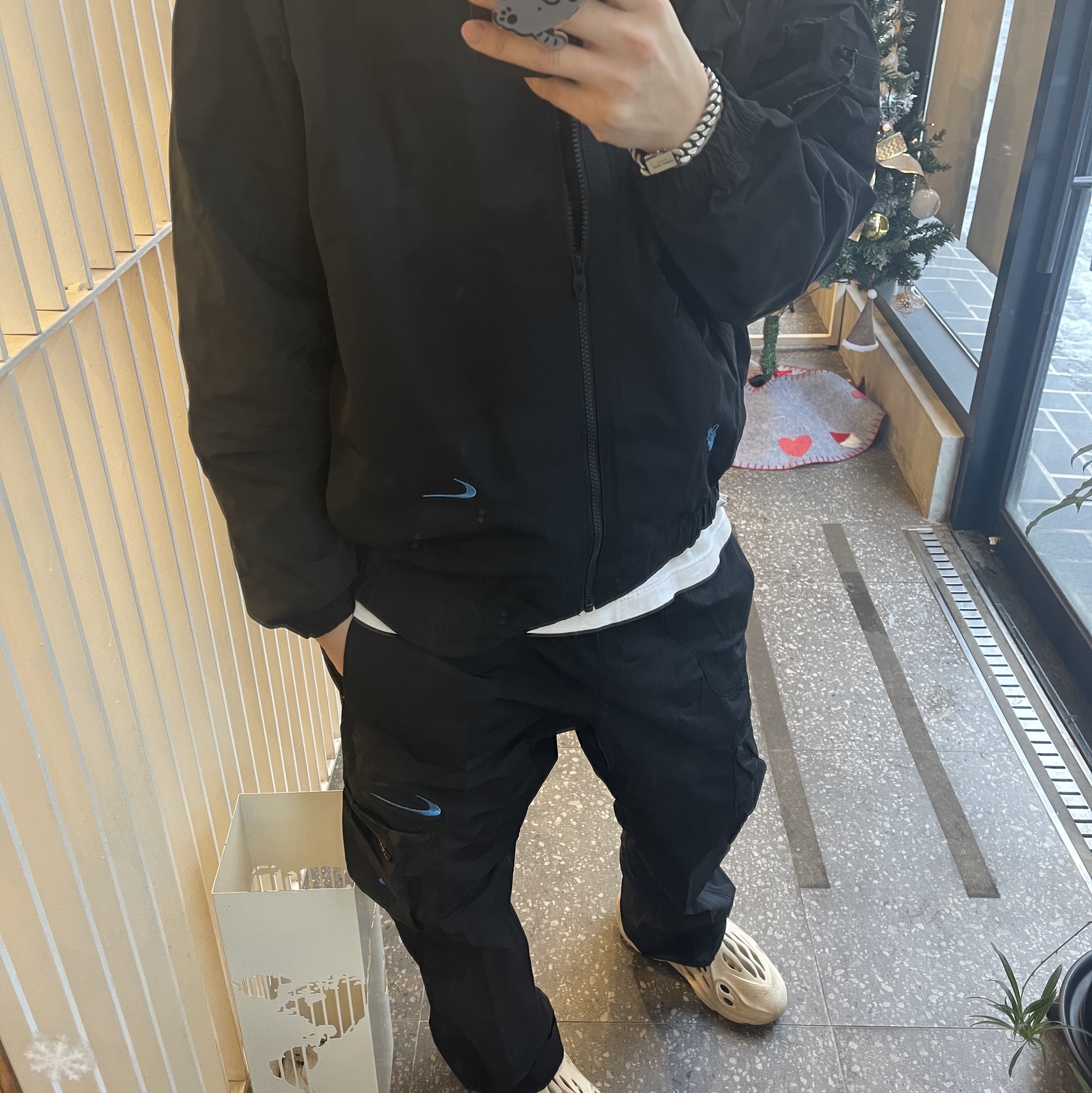 Nike x Off-White NRG Track Suit Black - Asia 착용 스타일 - 1