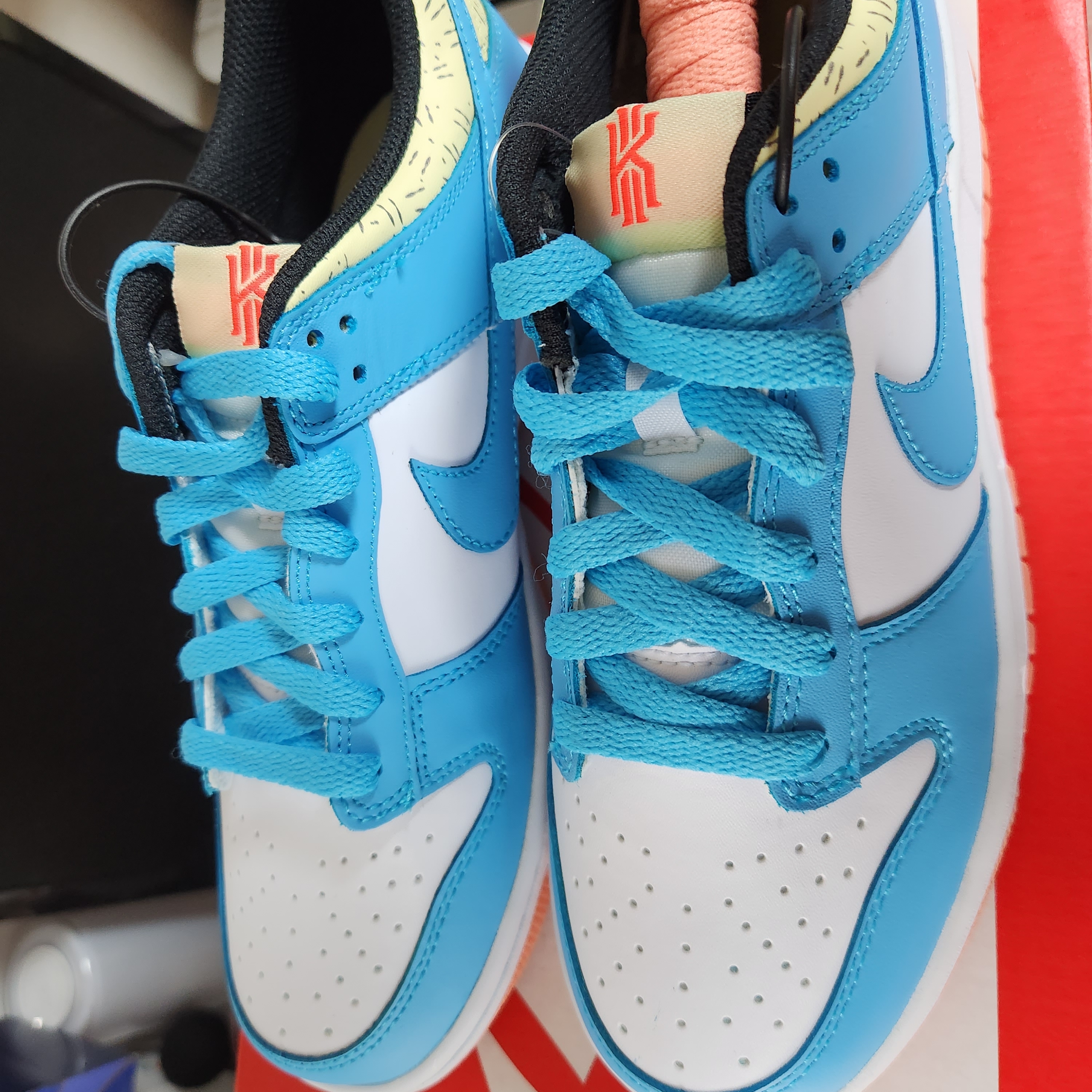 (GS) Nike x Kyrie Dunk Low SE Baltic Blue 착용 스타일 - 3