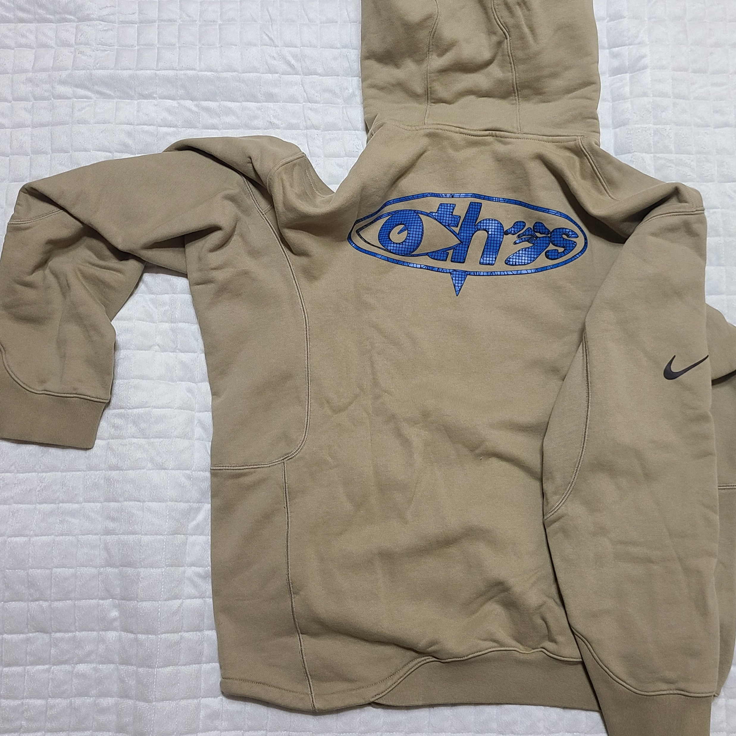 Nike x Off-White NRG Fleece Hoodie Khaki - Asia 착용 스타일 - 2