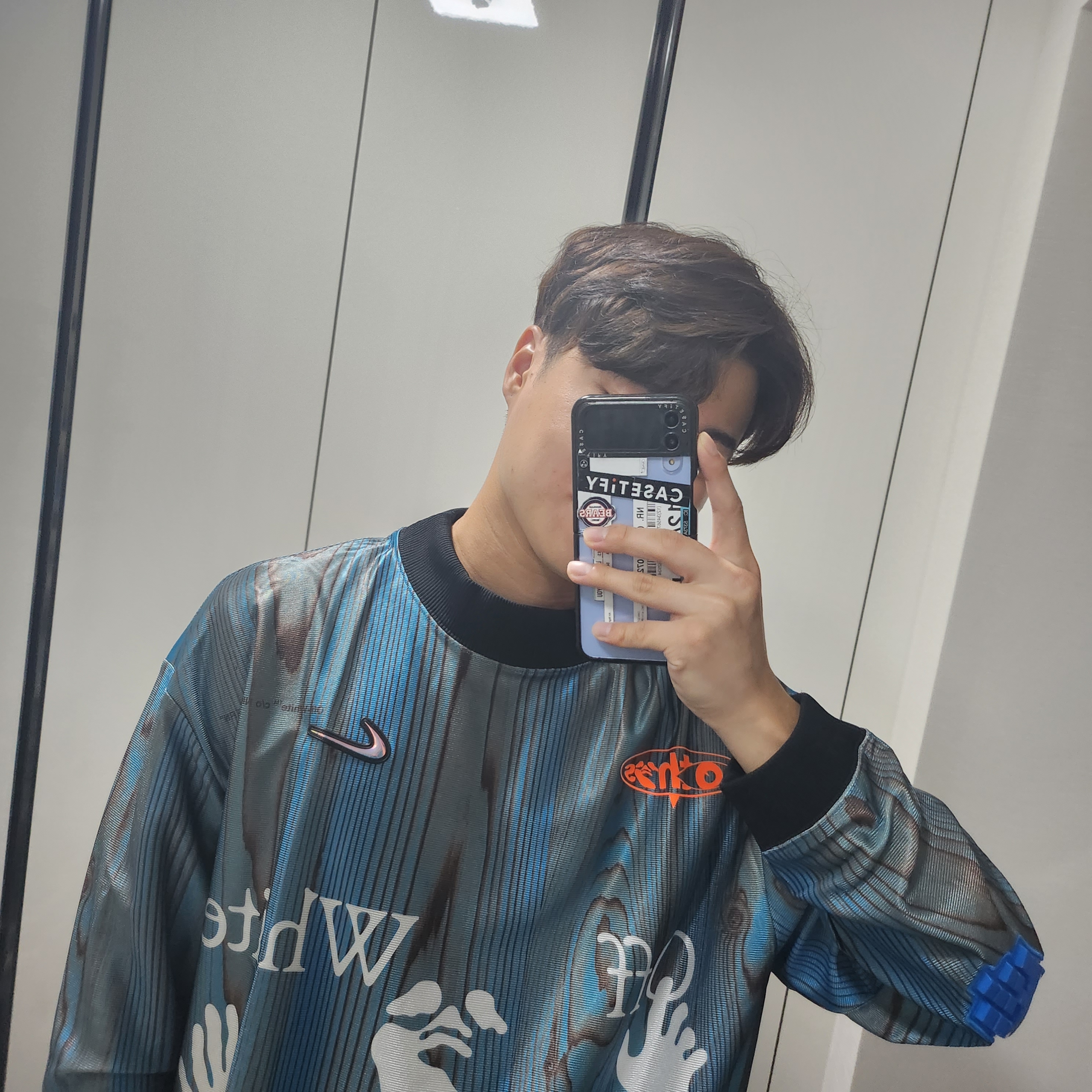 Nike x Off-White NRG Jersey Imperial Blue - Asia 착용 스타일