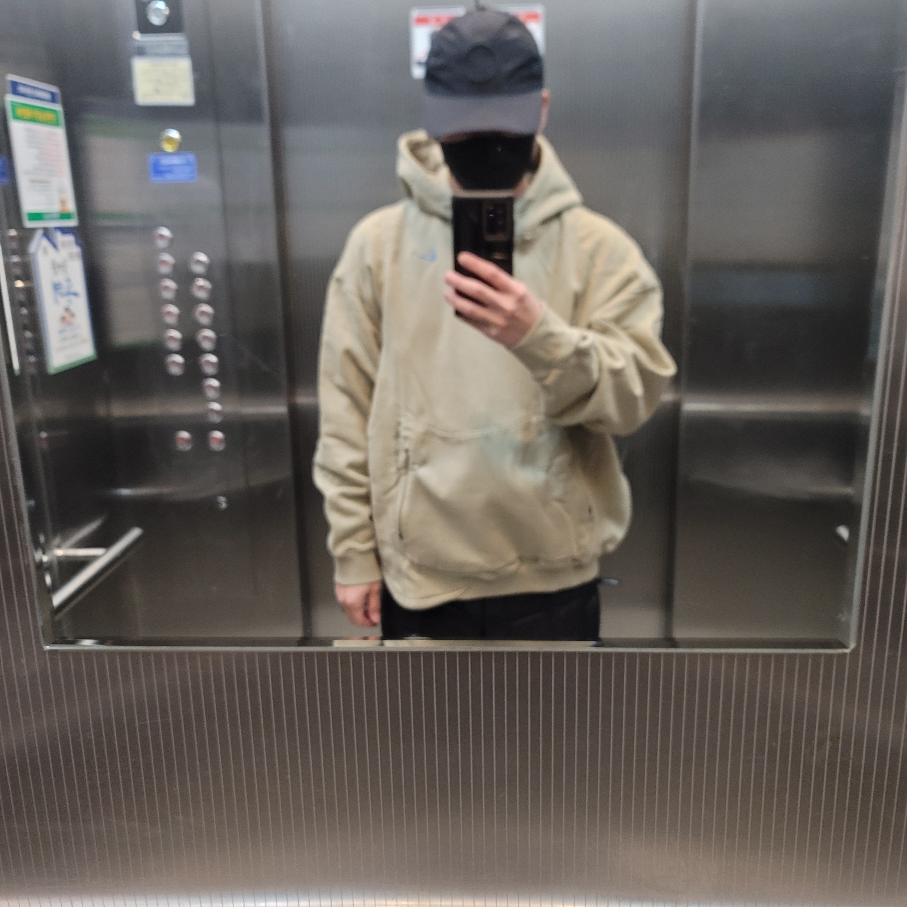Nike x Off-White NRG Fleece Hoodie Khaki - Asia 착용 스타일 - 1