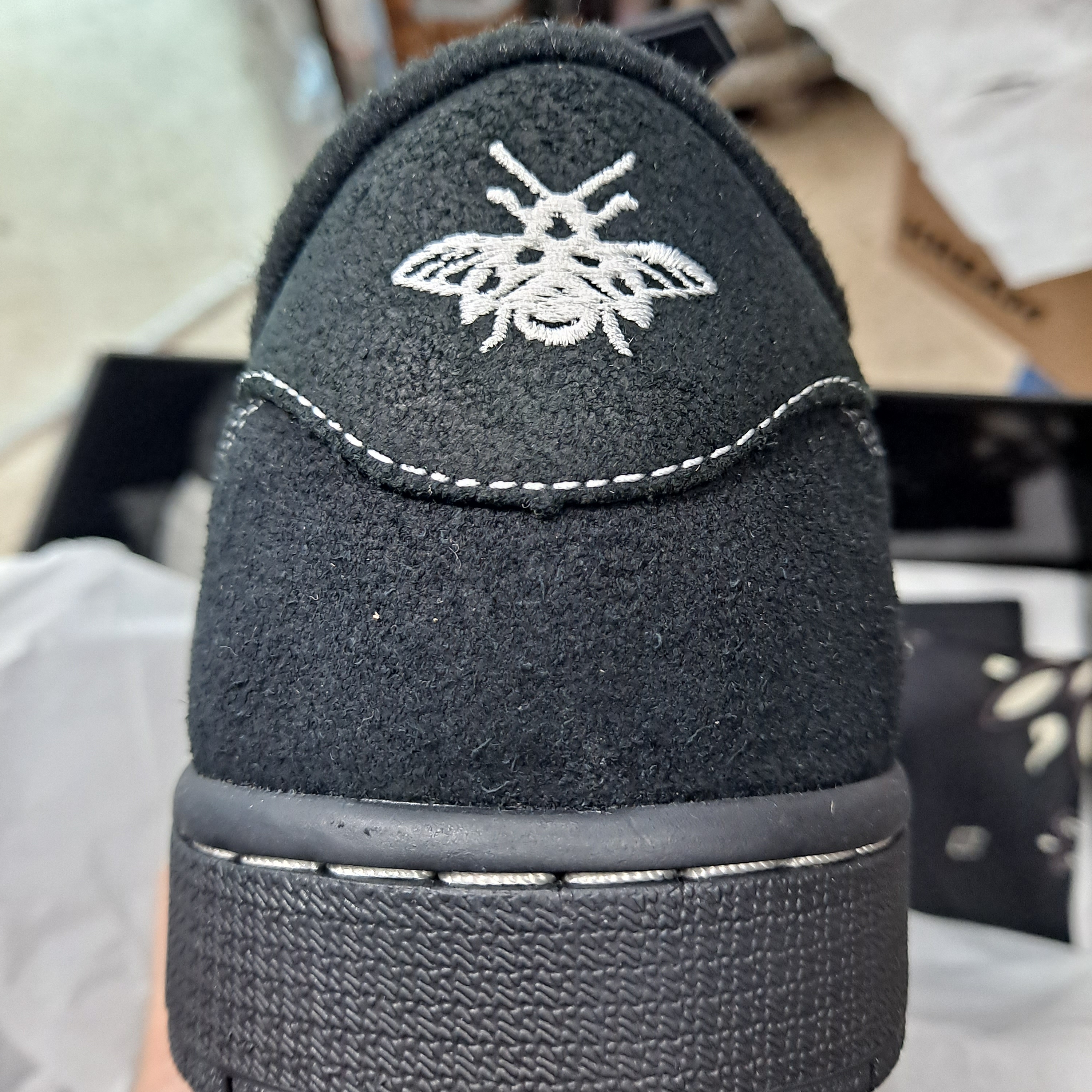 Jordan 1 x Travis Scott Retro Low OG SP Black Phantom 착용 스타일 - 1