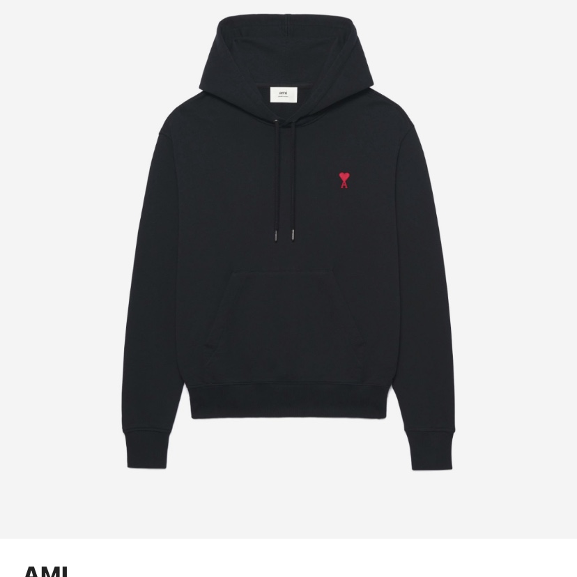 AMI de Coeur Hoodie Black - 22SS 착용 스타일