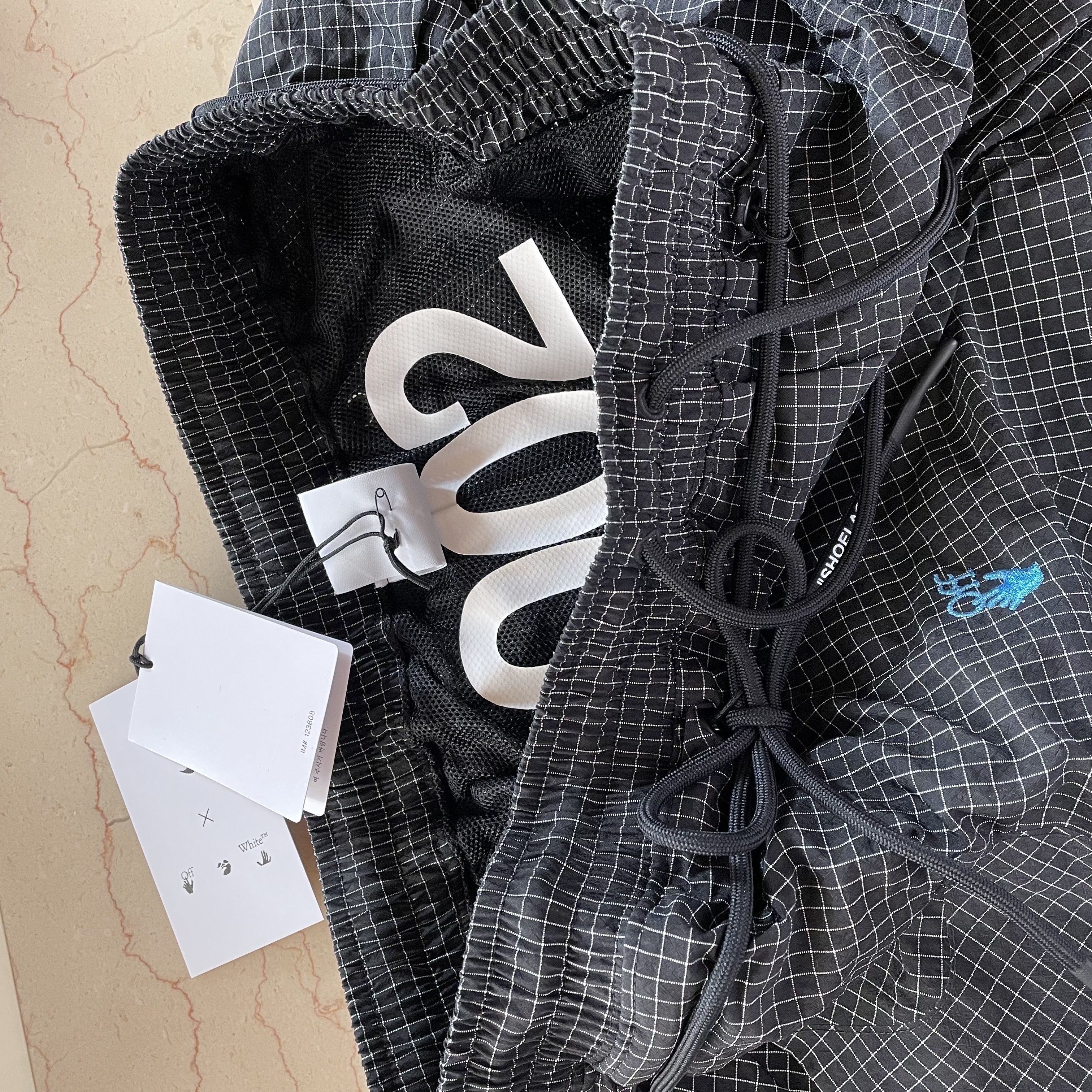 Nike x Off-White NRG Woven Shorts Black - Asia 착용 스타일 - 2
