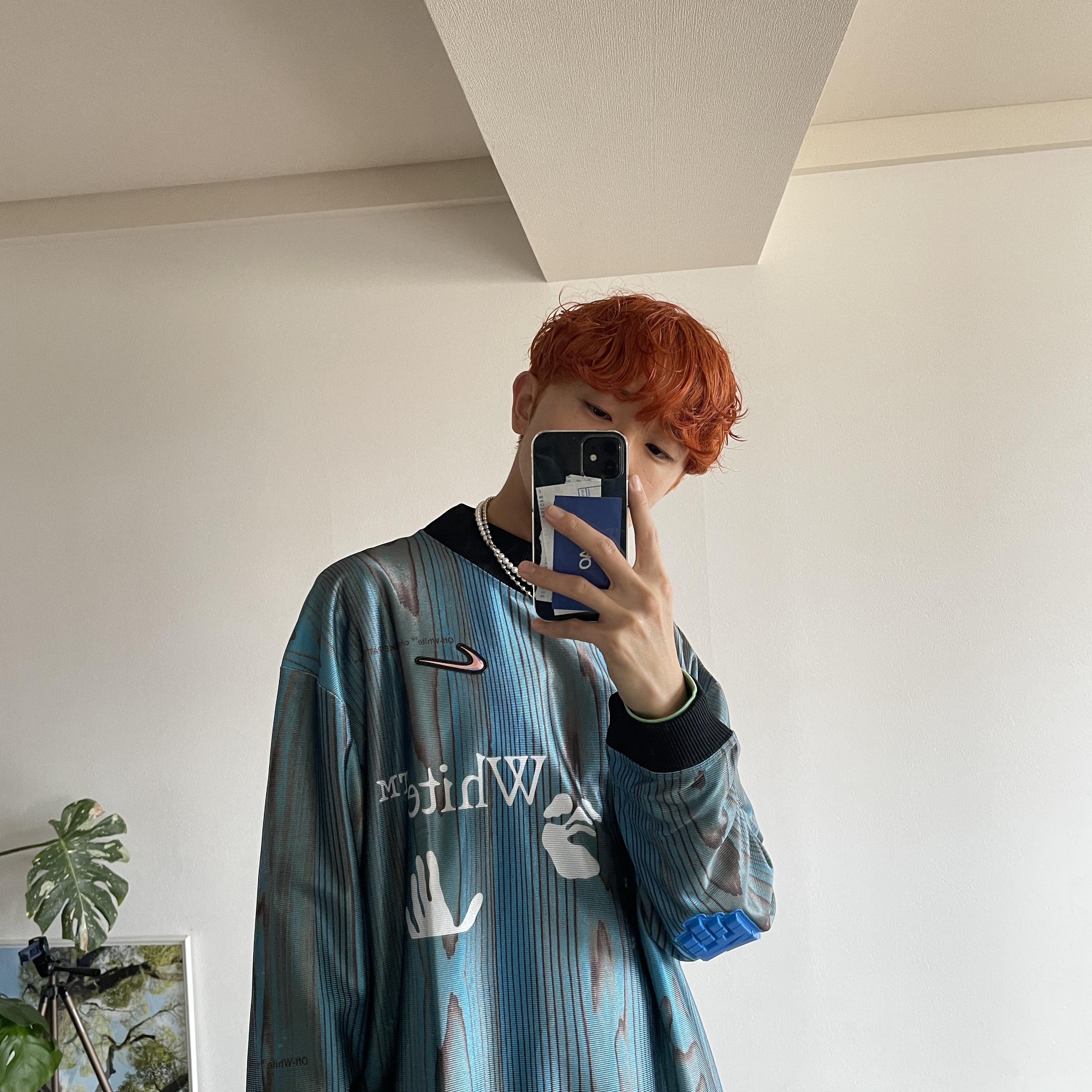 Nike x Off-White NRG Jersey Imperial Blue - Asia 착용 스타일 - 1