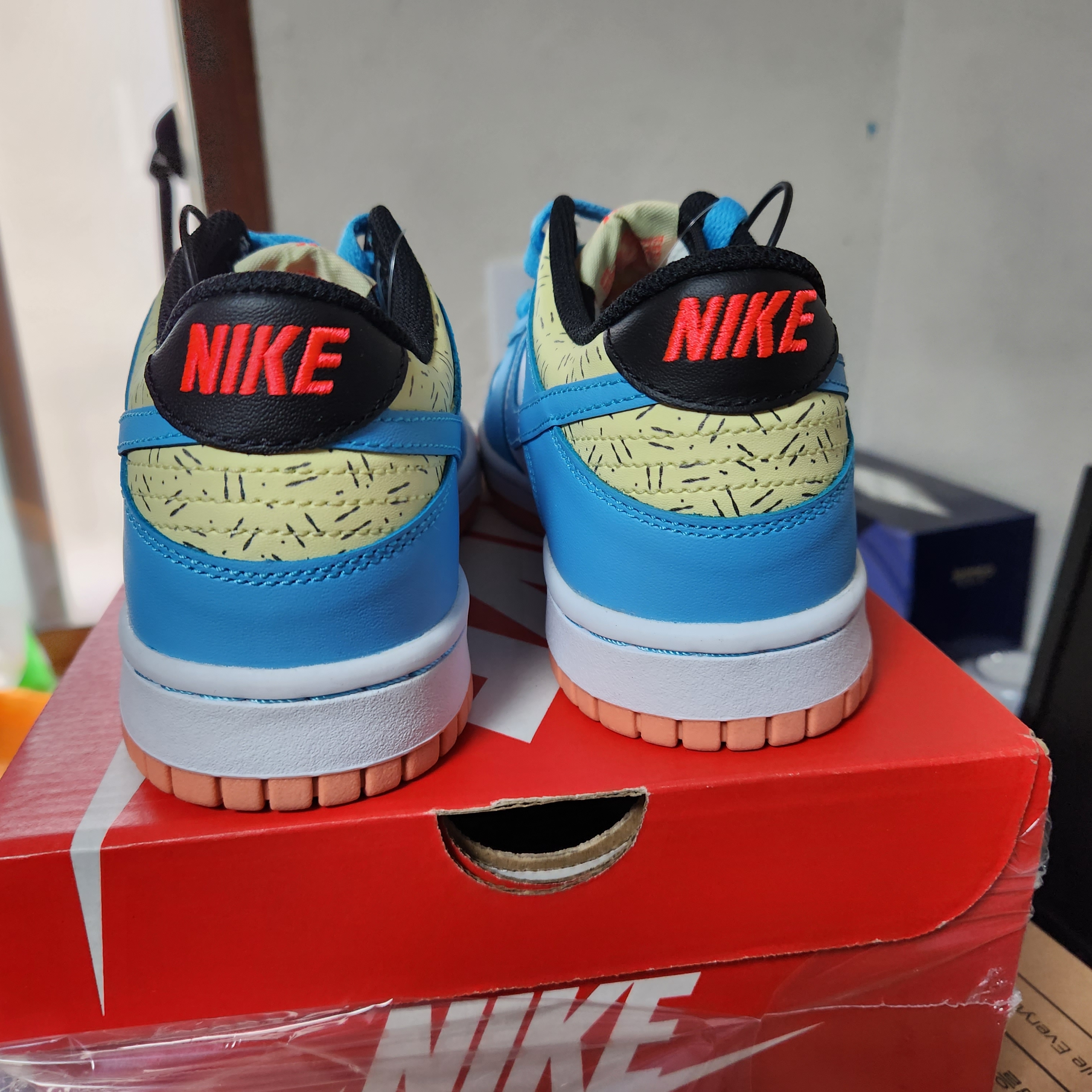 (GS) Nike x Kyrie Dunk Low SE Baltic Blue 착용 스타일 - 4