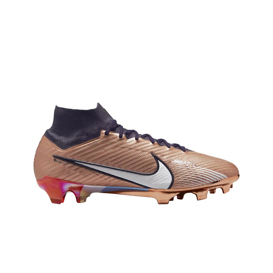 나이키 줌 머큐리얼 슈퍼플라이 9 엘리트 KM FG 메탈릭 코퍼(Nike Zoom Mercurial Superfly 9 Elite KM FG Metallic Copper)