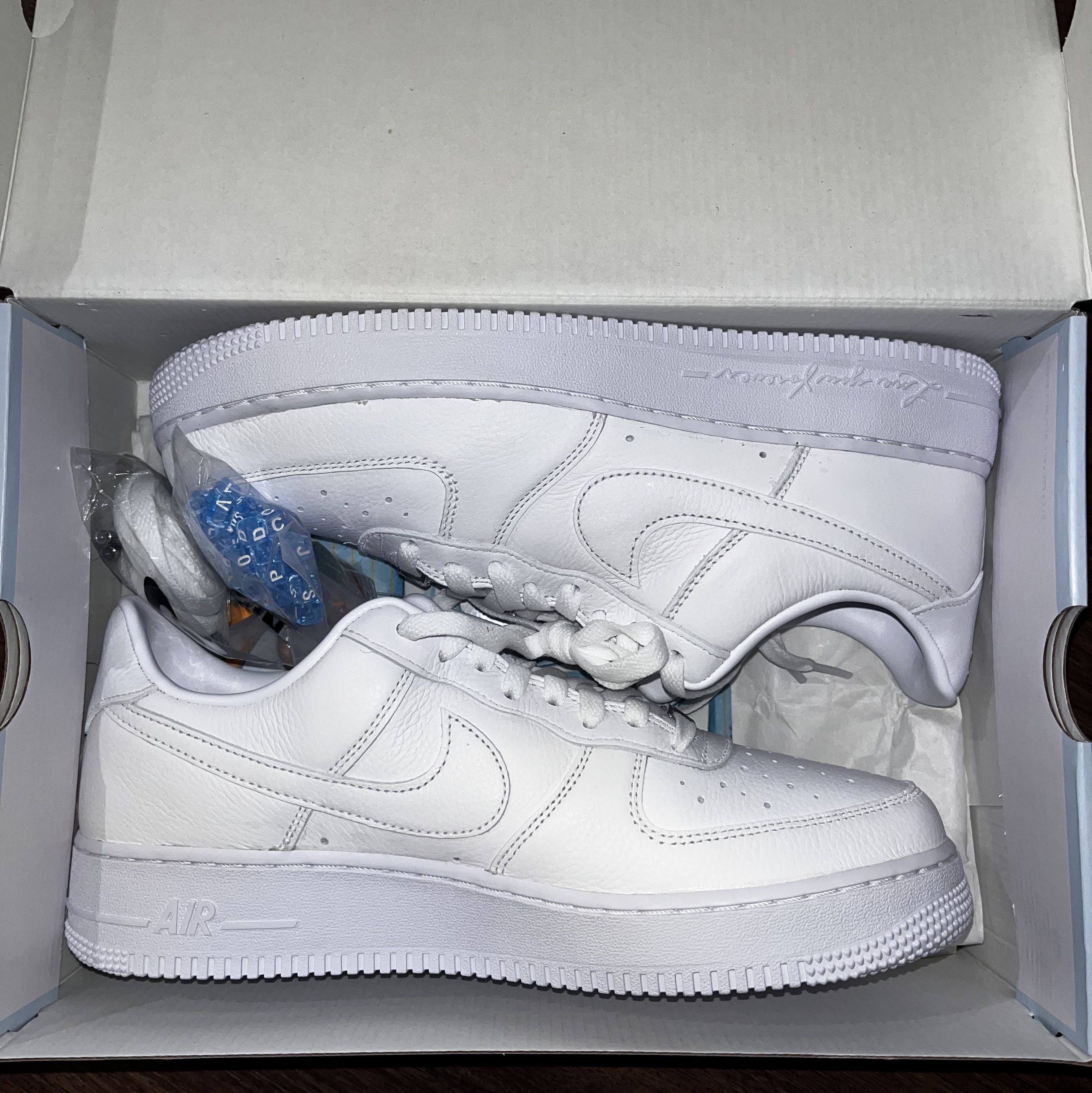 Nike x Drake Nocta Air Force 1 Low SP Certified Lover Boy White 착용 스타일