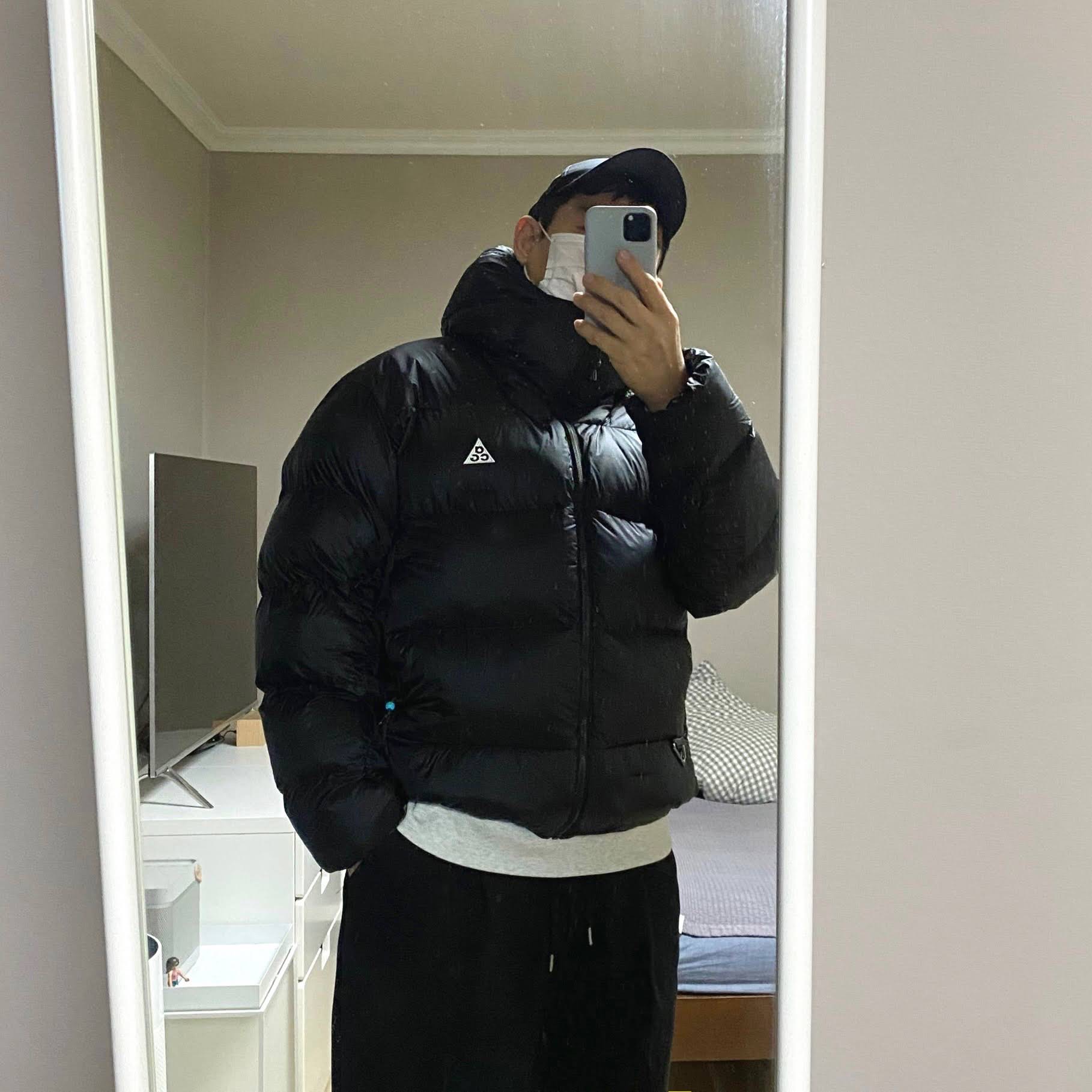 Nike ACG Therma-Fit ADV Lunar Lake Puffer Jacket Black - Asia 착용 스타일