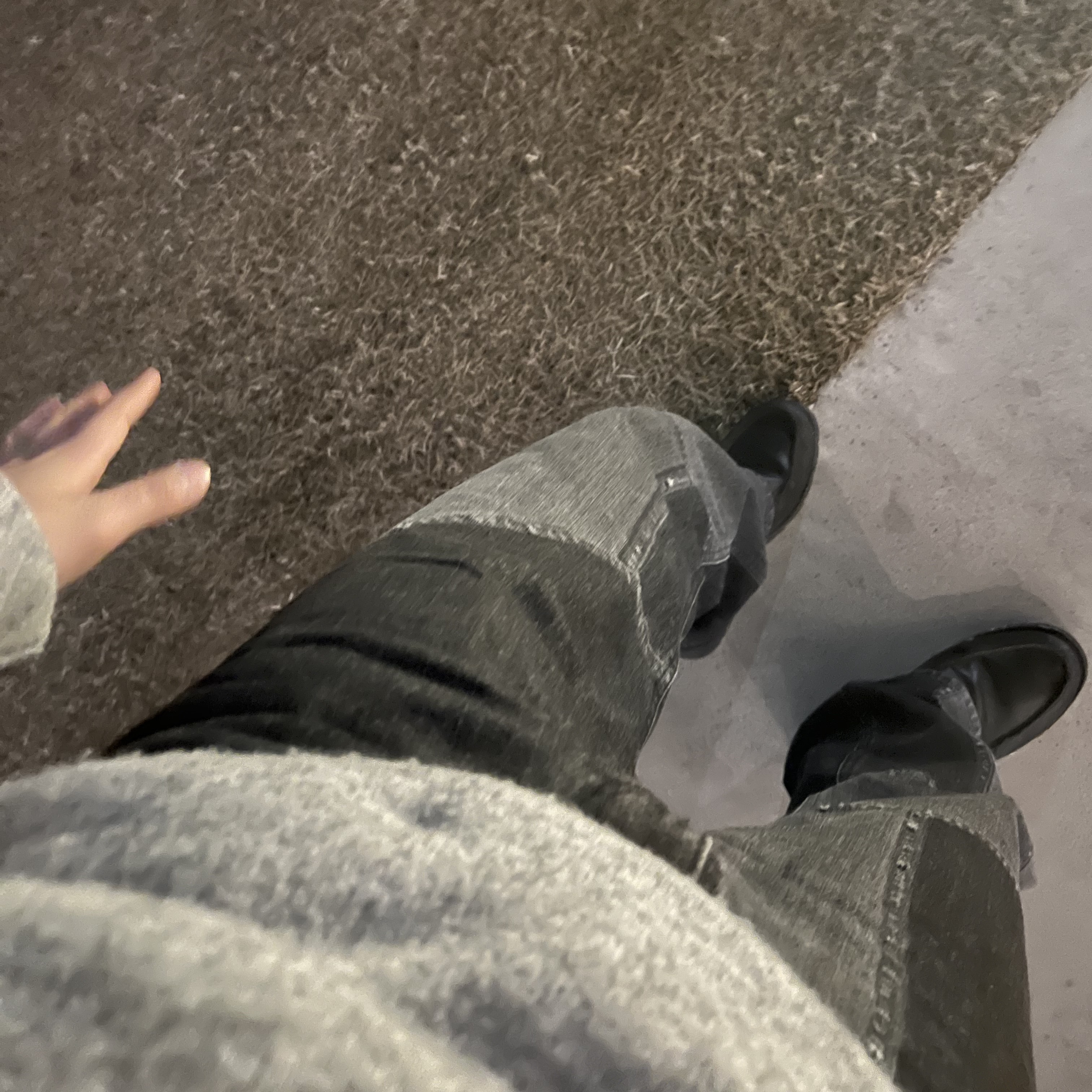 C.P. Company Diagonal Raised Fleece Crewneck Sweatshirt Grey Melange - 22SS 착용 스타일 - 1
