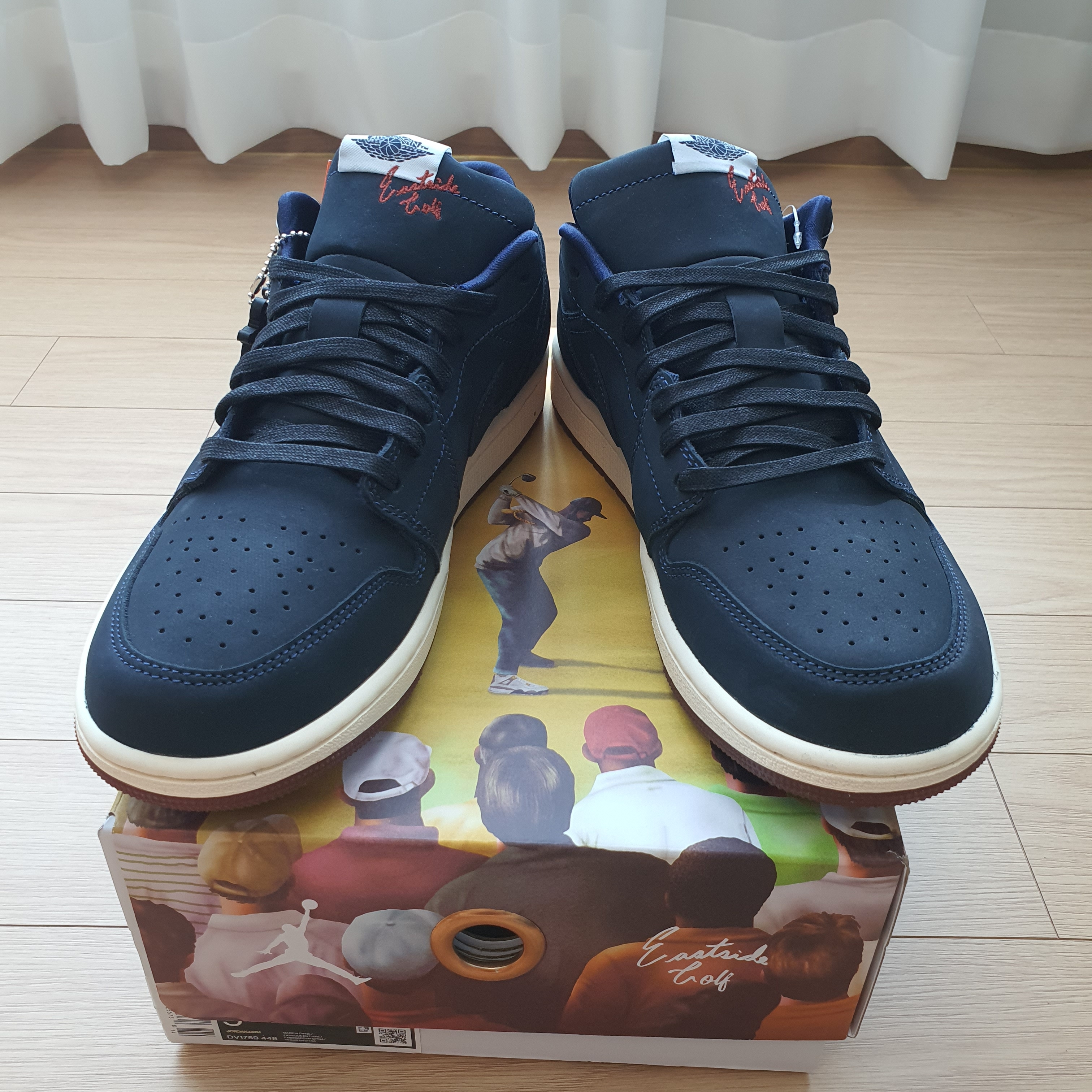 Jordan 1 x Eastside Golf Low Midnight Navy 착용 스타일 - 1