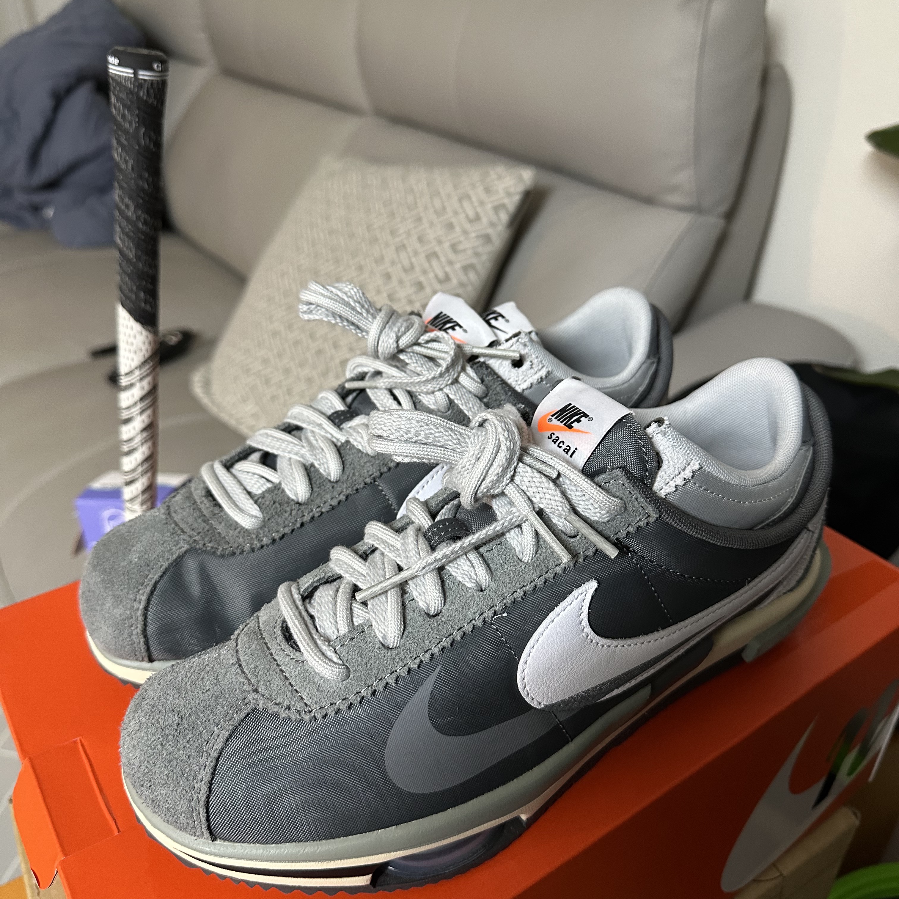 Nike x Sacai Zoom Cortez SP Iron Grey 착용 스타일